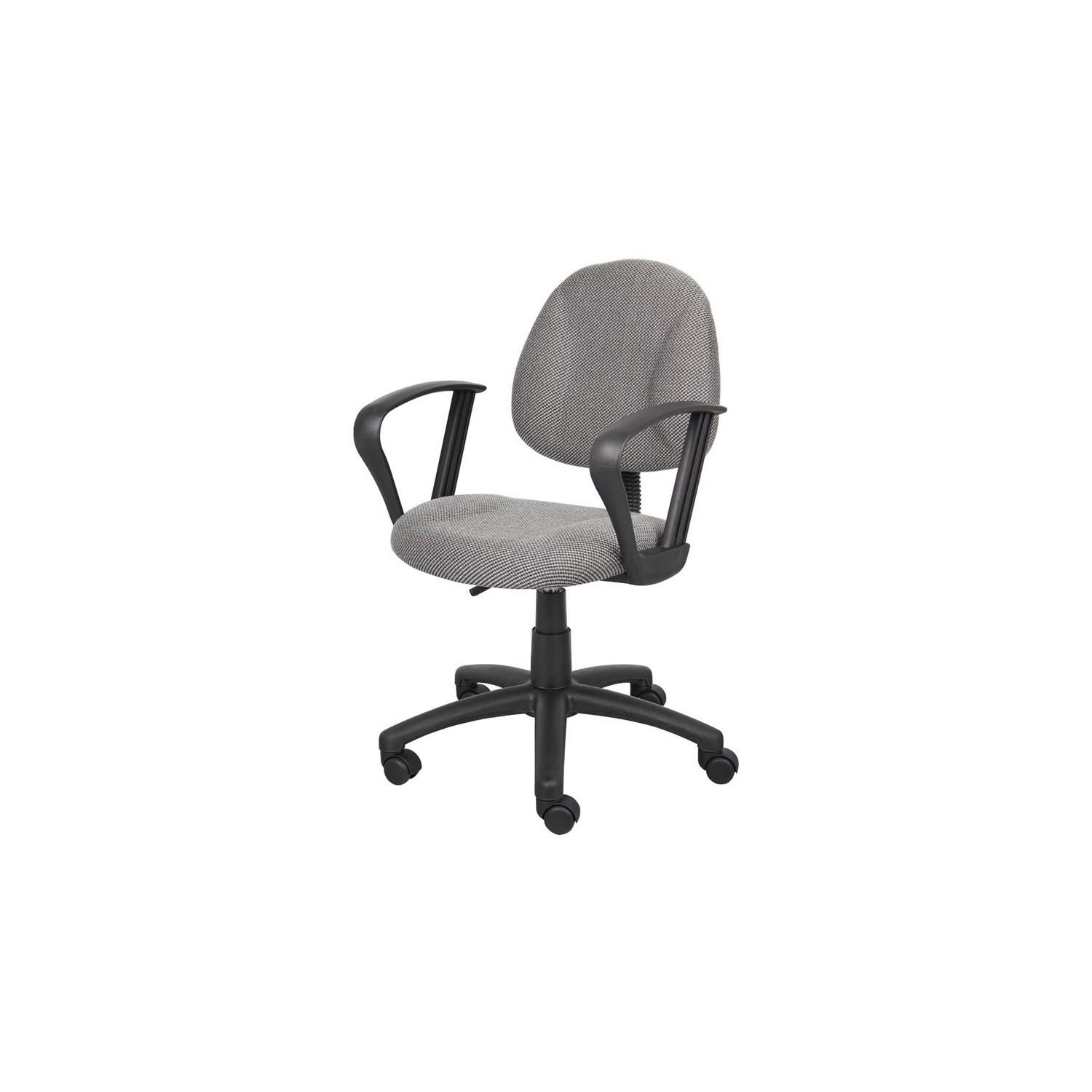 Boss Office Products Boss Grey Deluxe Posture Chair W/ Loop Arms