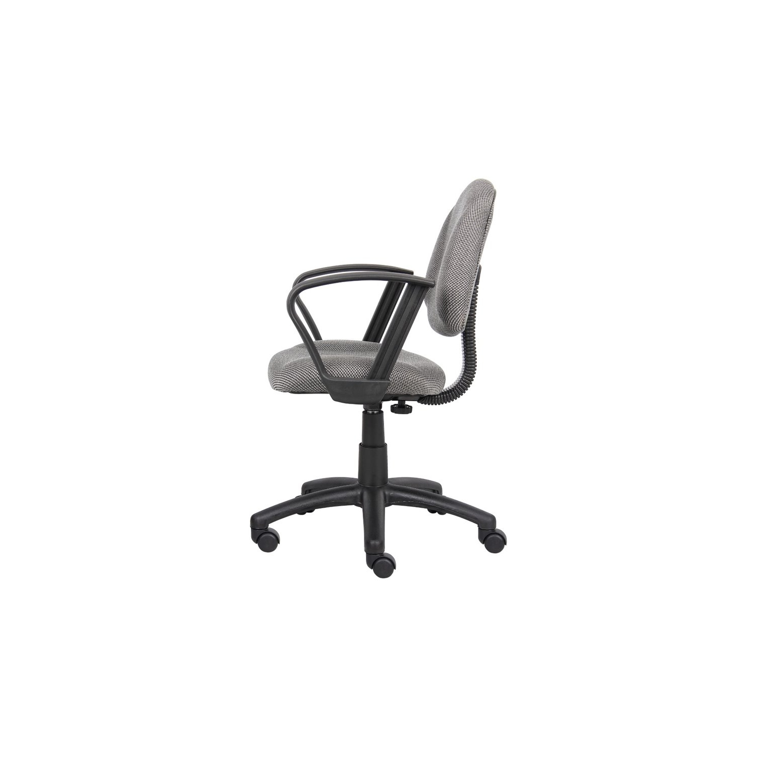 Boss Office Products Boss Grey Deluxe Posture Chair W/ Loop Arms
