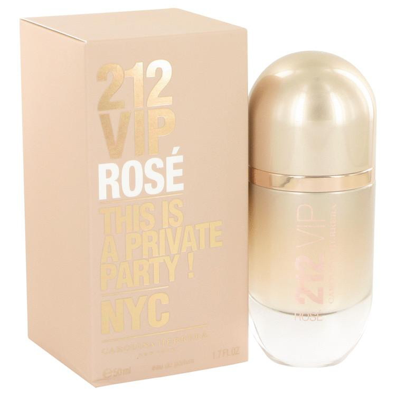 212 VIP Rose par Carolina Herrera Eau De Parfum Spray 1.7 oz (Femme) 50ml