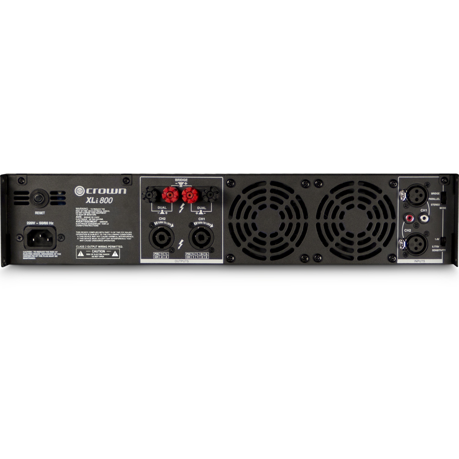 Amplificateur de puissance à deux canaux de 800 W XLi de Crown