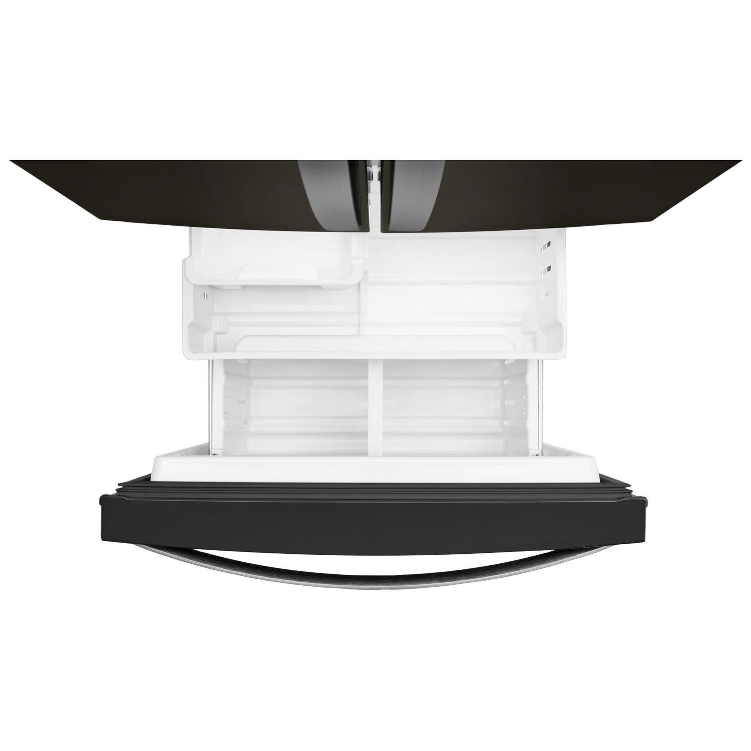 Whirlpool 30" 19.7 Cu Ft French Door Refrigerator w/ LED Lighting-Black Stainless Steel