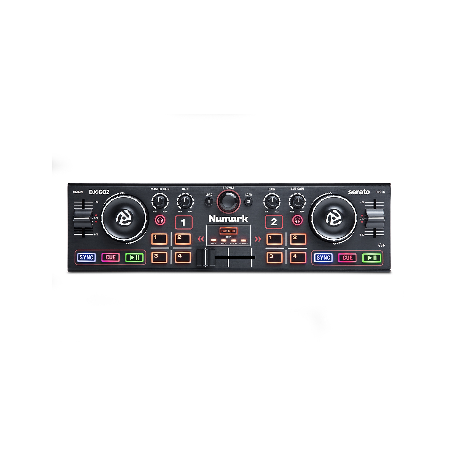 Numark DJ2GO2 Pocket DJ Controller with Audio Interface