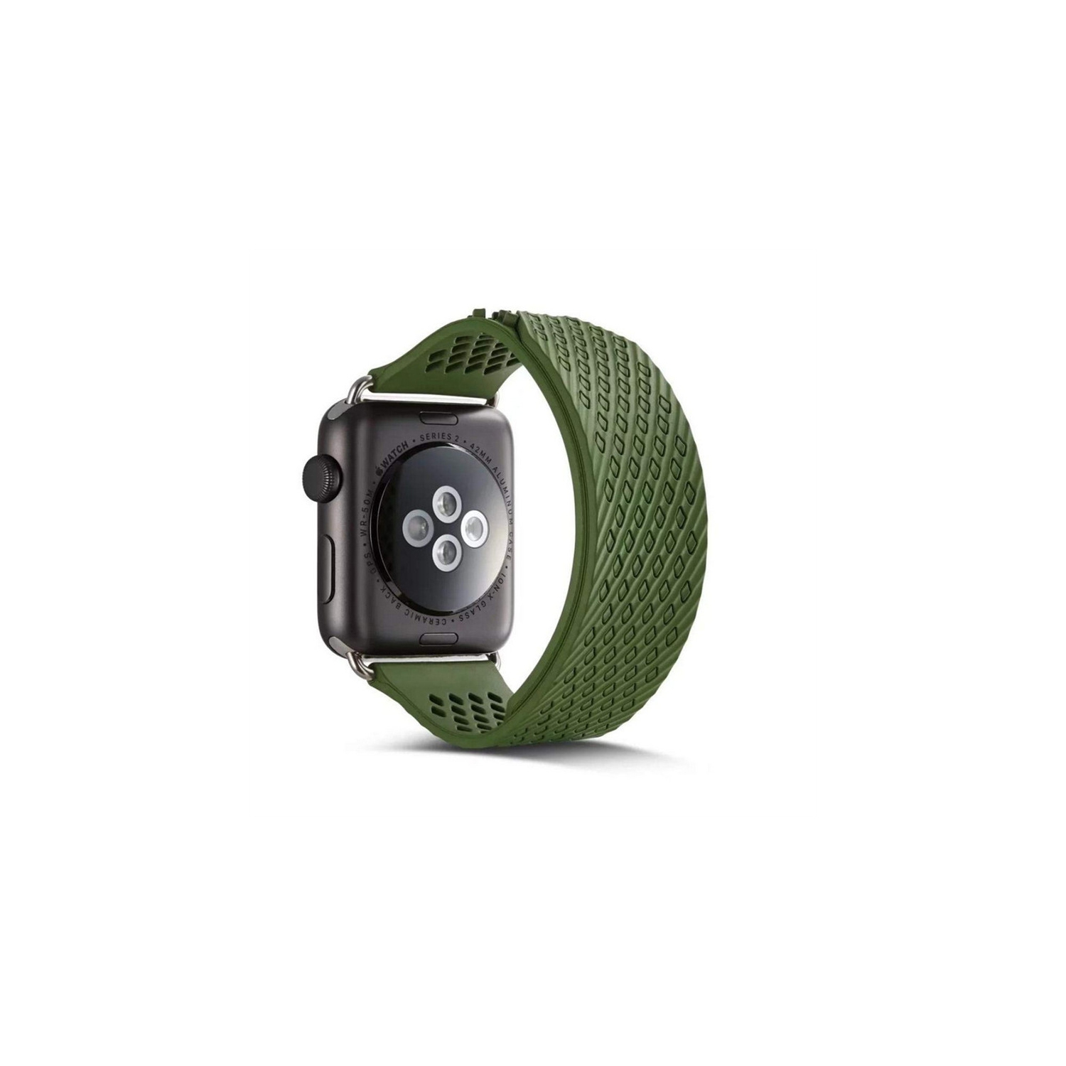 Soft Silicone Durable Replacement Wrist Band Strap for Apple Watch Series 1/2/3/4/5/6/7/8 42mm 44mm 45mm