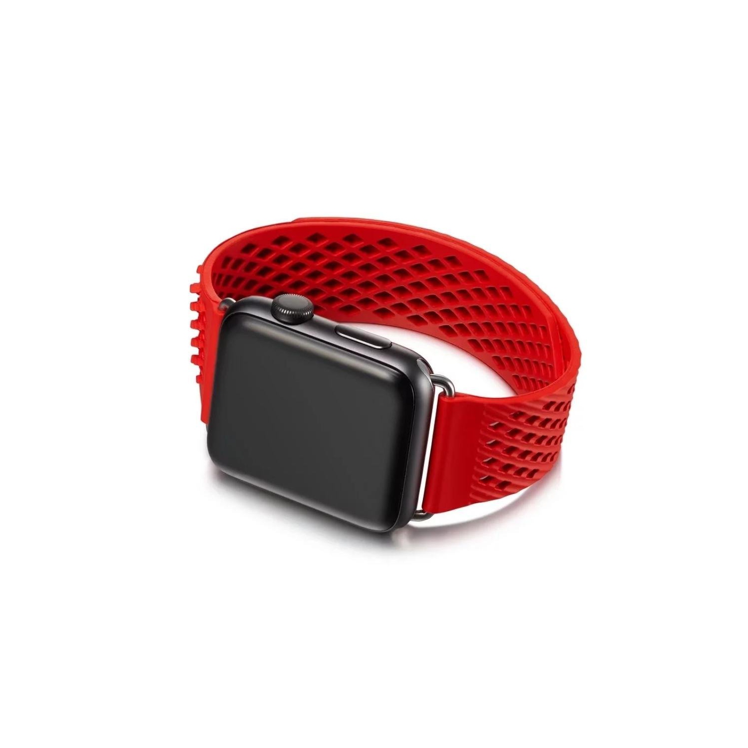 Bracelet de rechange souple en silicone durable pour Apple Watch Series 1/2/3/4/5/6/7/8; 42 mm/44 mm/45 mm