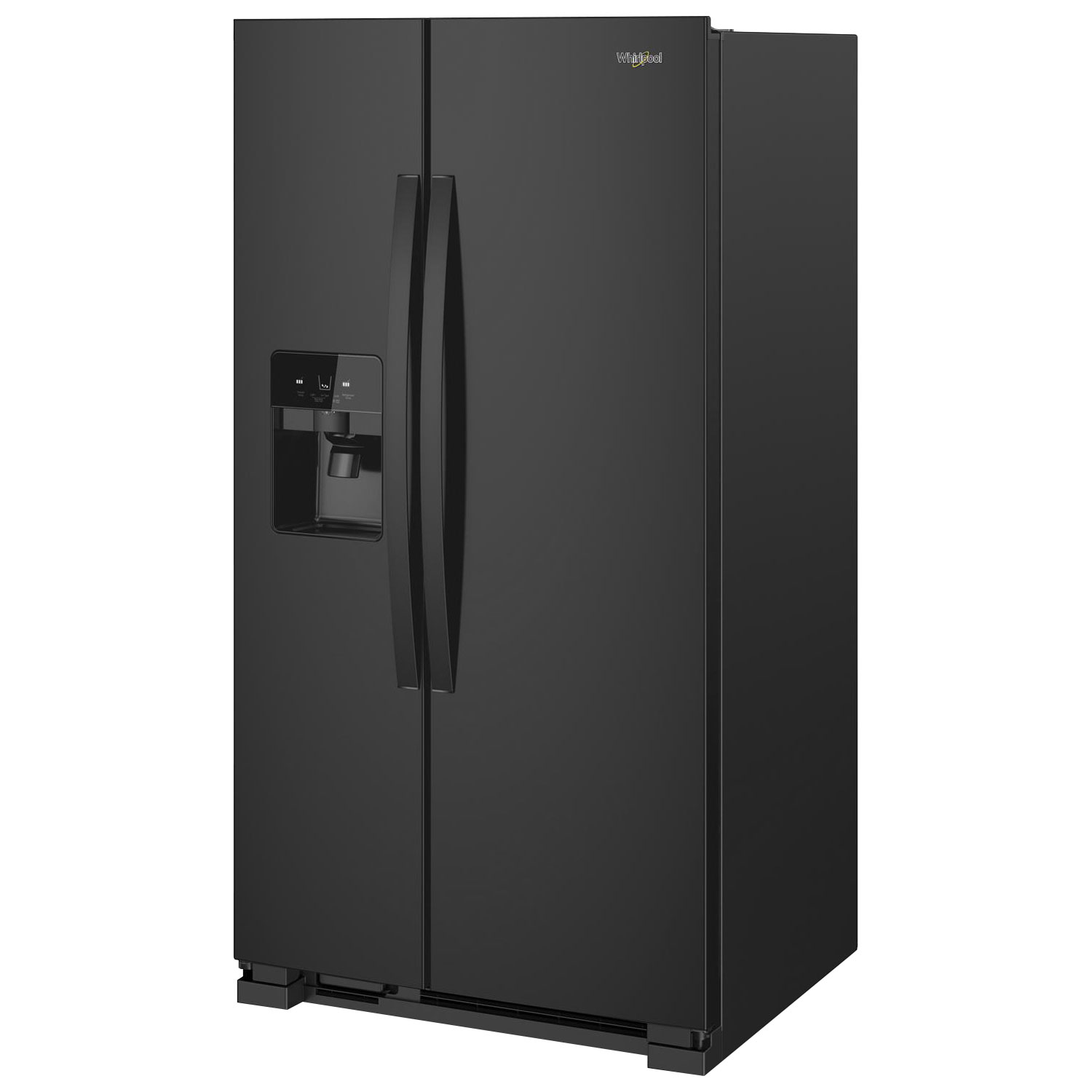 Whirlpool 36" 24.5 Cu. Ft. Side-By-Side Refrigerator w/ Ice Dispenser - Black