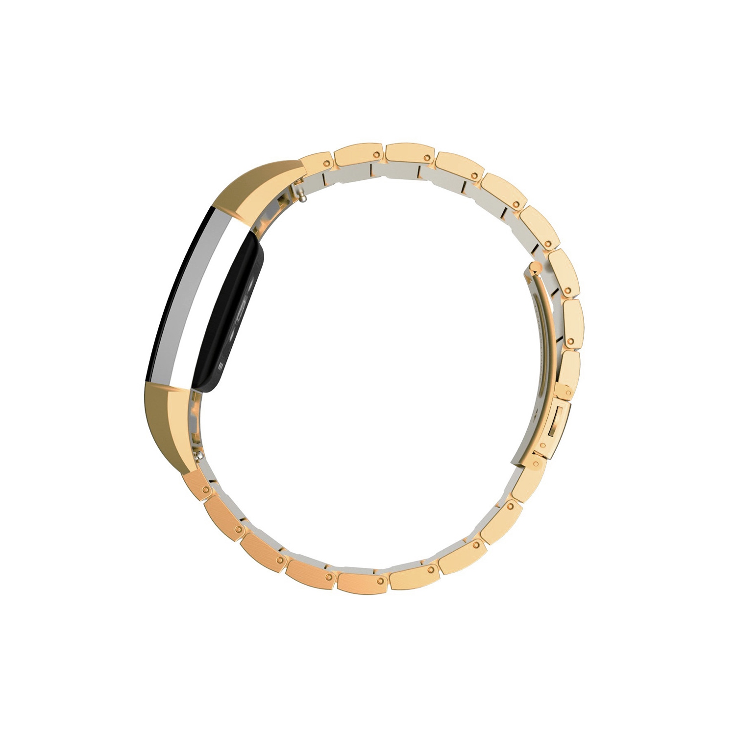 Fitbit Charge 2 Stainless Steel Metal Watch Strap - Yellow Gold