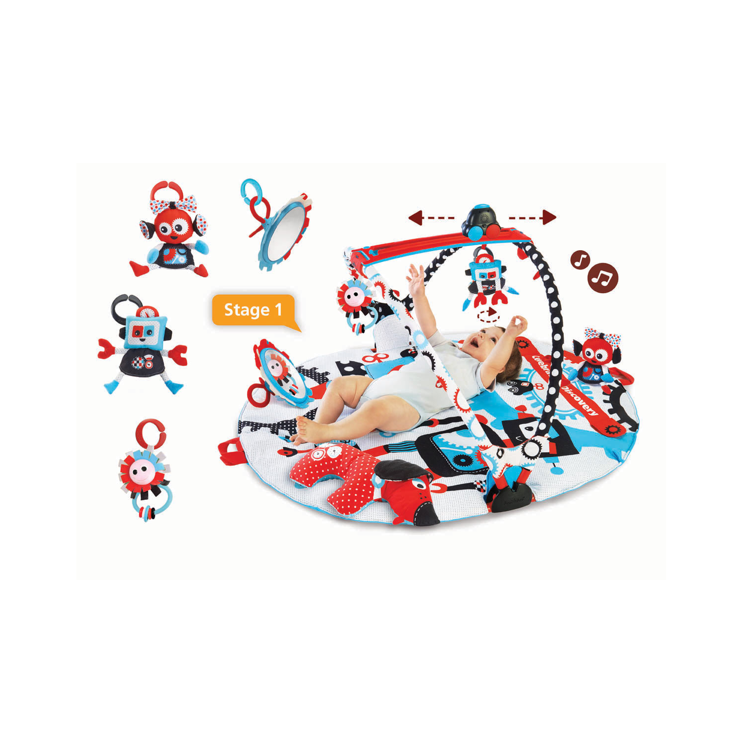 Yookidoo Tapis D'Éveil Gymotion Robot