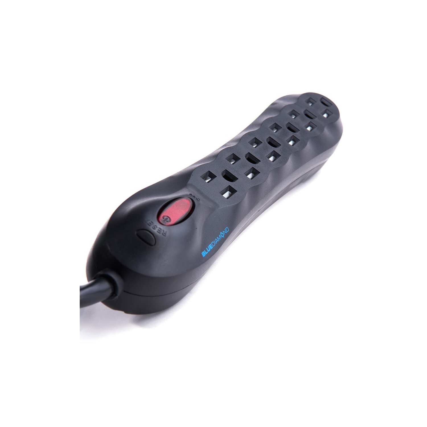 BlueDiamond Defend Basic 6 Oulets Surge Protector|6ft Heavy Duty Power Cord|Safety Reset Feature|Child Safety Covers|Surge Protection Indicator|Home