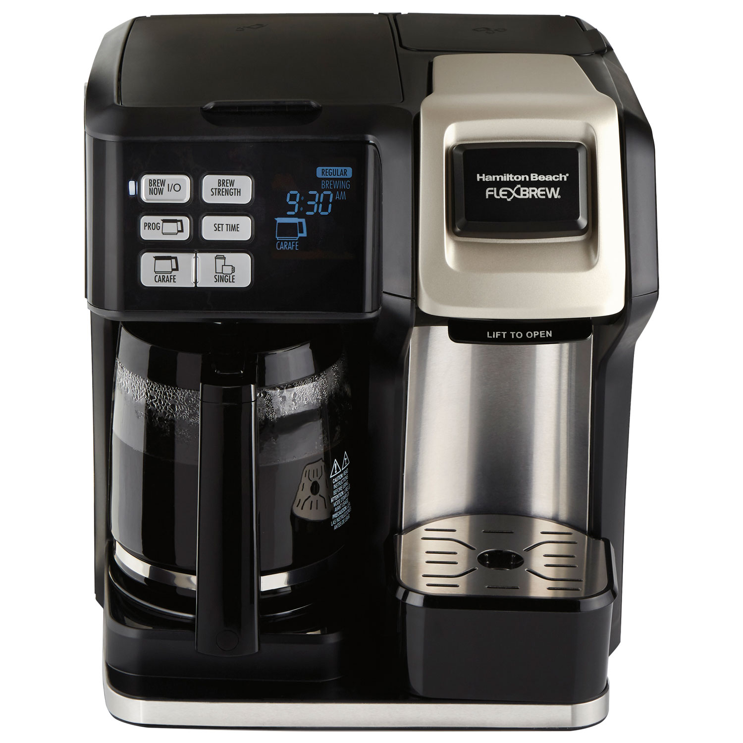 Hamilton Beach 2Way Brewer Coffee Maker SingleServe And 12Cup Pot