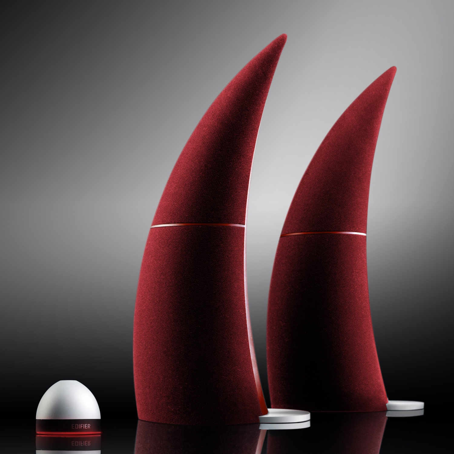Edifier e30 Spinnaker Bluetooth Speakers with Subwoofer Output - Burgundy