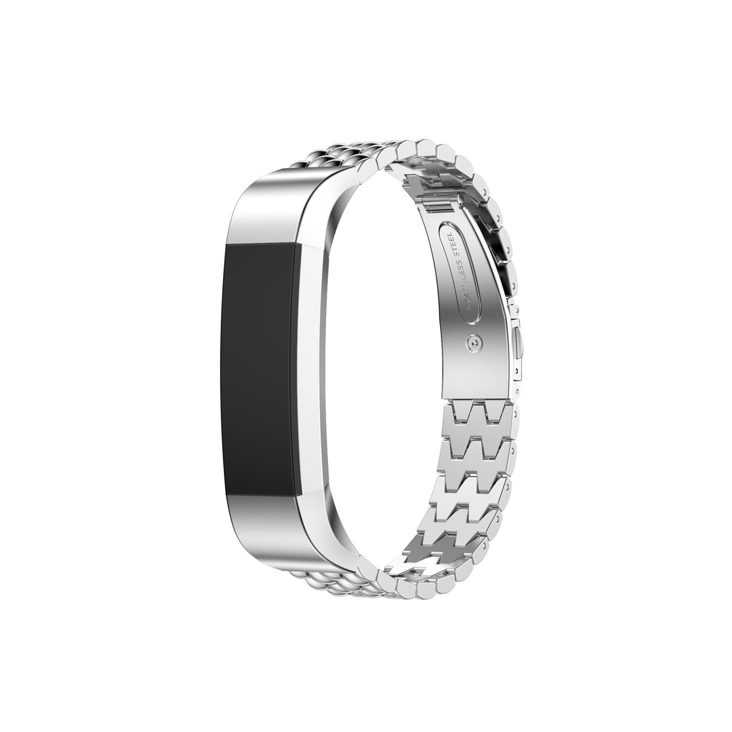 Fitbit Alta Tracker Stainless Steel Wrist Watch Strap in Silver
