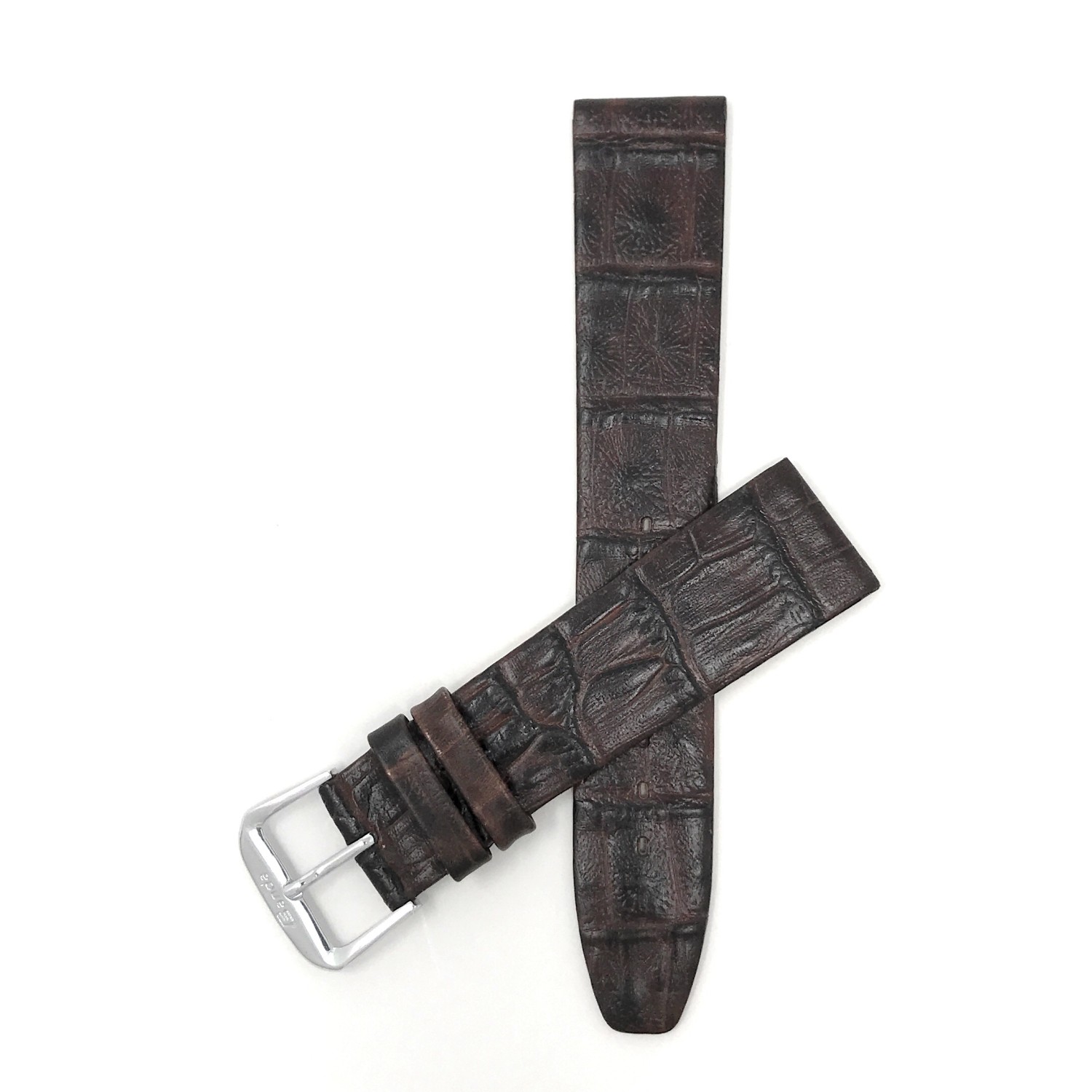 10mm Brown Womens' Genuine Leather Watch Band Strap, Classic Style, Semi-Gloss Finish, Also Comes in Black and Tan