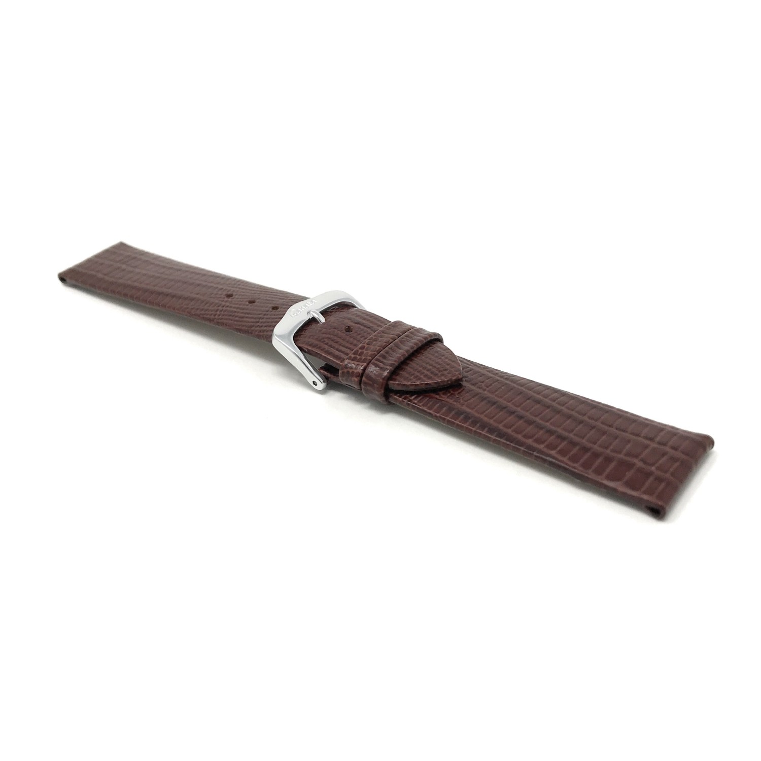 20mm Brown Smartwatch Strap for Skagen Hagen, Signatur and Hald, Leather, Slim, Glossy Finish