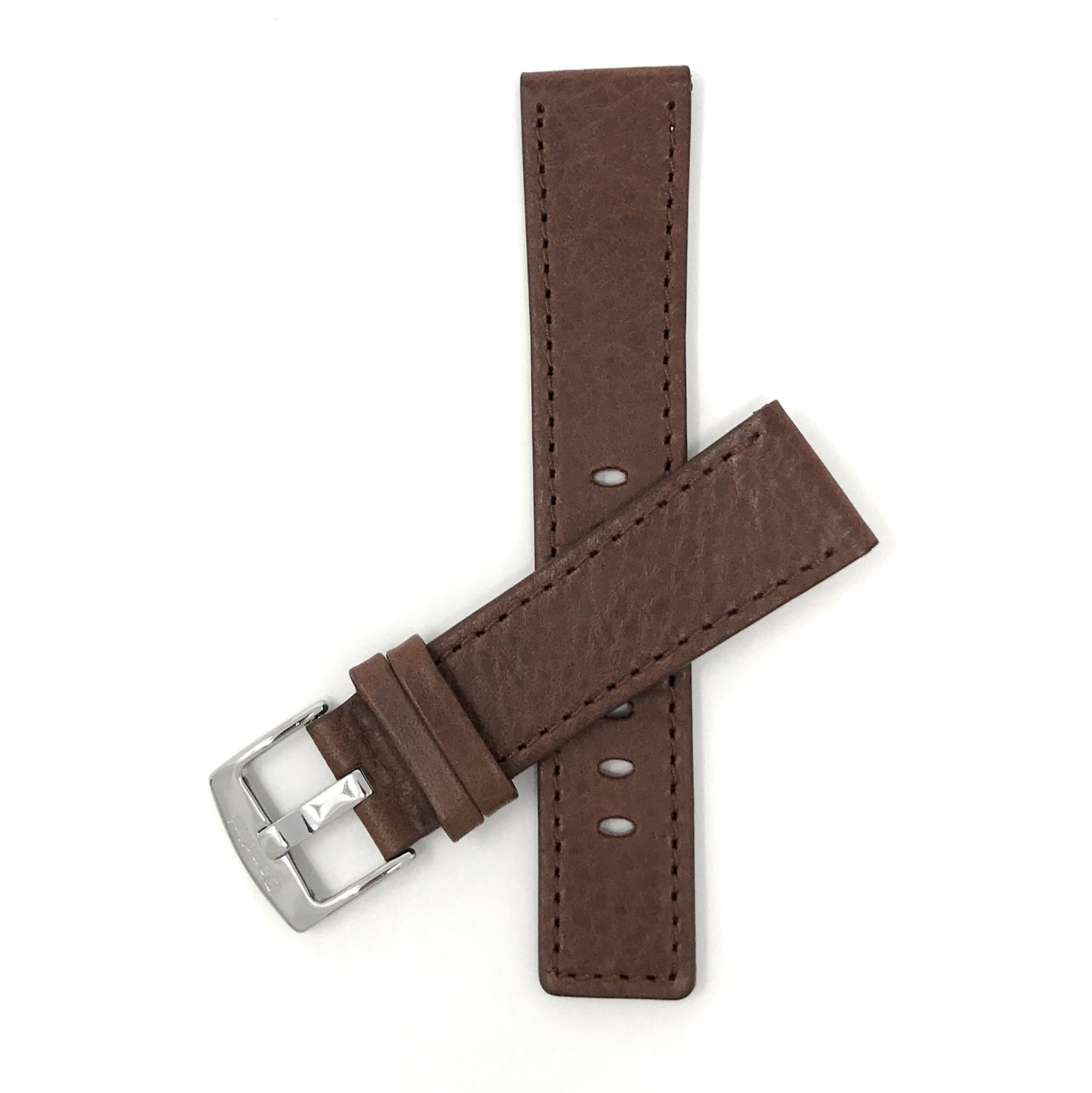 28mm Brown Genuine Leather Watch Band Strap, Also Comes in Black