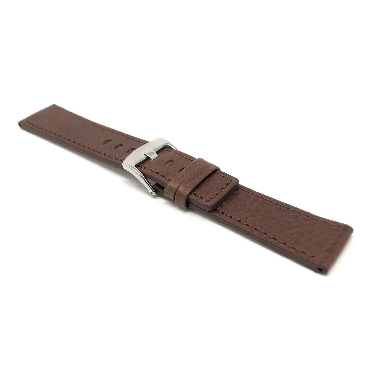28mm Brown Genuine Leather Watch Band Strap, Also Comes in Black