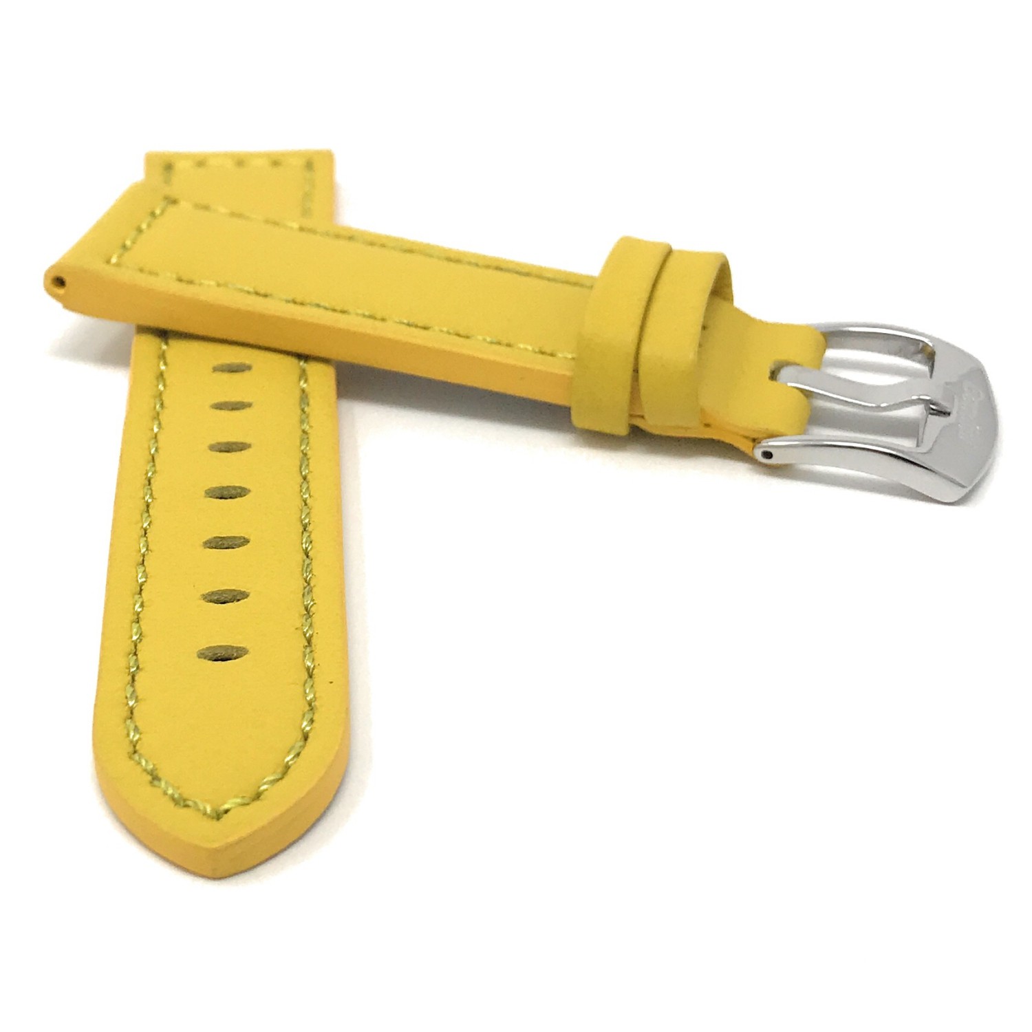 26mm bracelet de montre pour hommes en cuir véritable, brun, style racer, avec couture, boucle en acier inoxydable