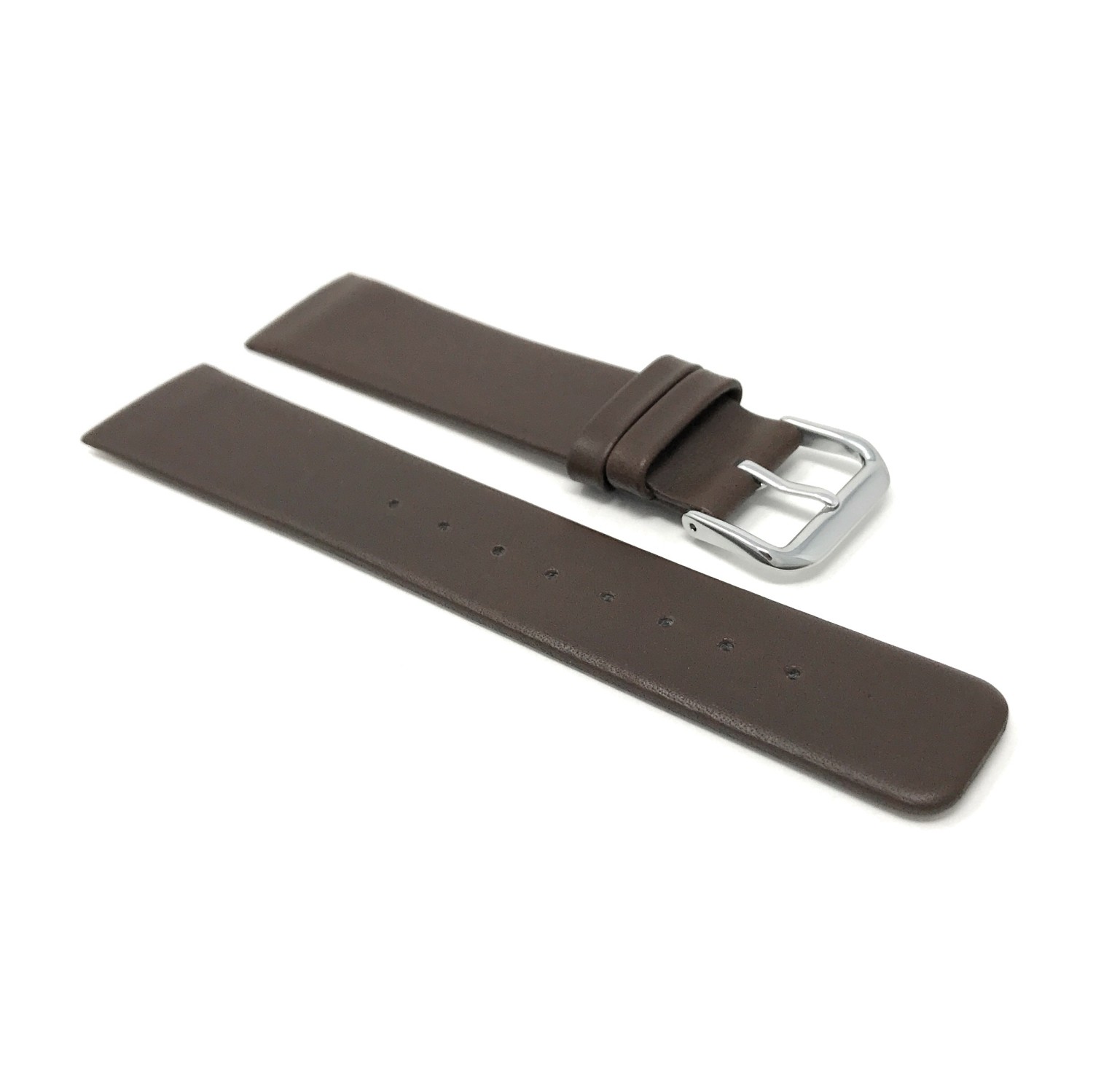 20mm Brown Genuine Leather Replacement Watch Strap for Skagen