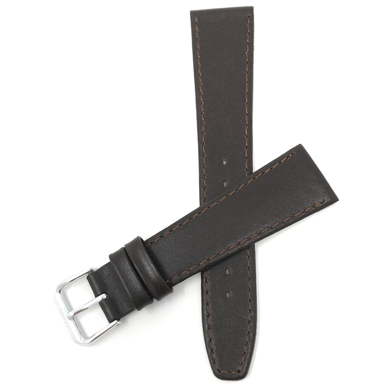 Extra Long, 20mm Brown Leather Smartwatch Strap for Skagen Hagen, Signatur and Hald Smartwatch