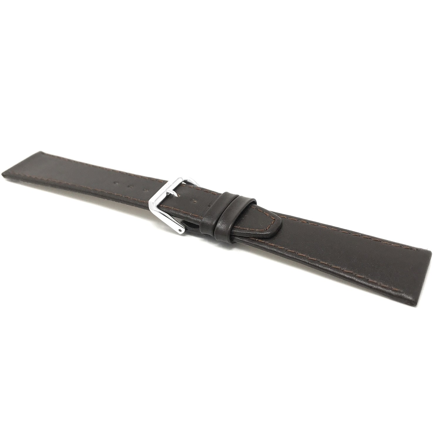 Extra Long, 20mm Brown Leather Smartwatch Strap for Skagen Hagen, Signatur and Hald Smartwatch