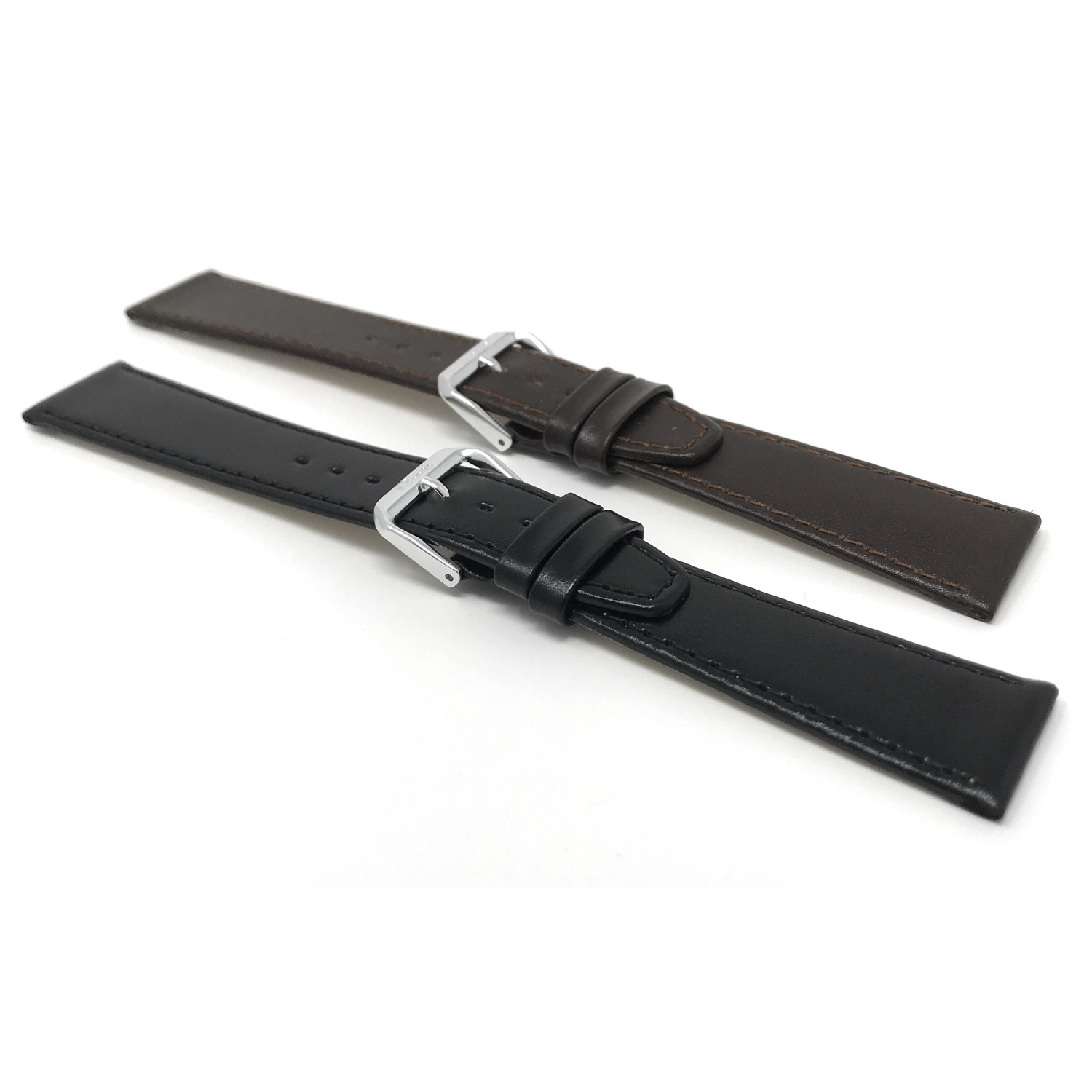 Extra Long, 20mm Brown Leather Smartwatch Strap for Skagen Hagen, Signatur and Hald Smartwatch