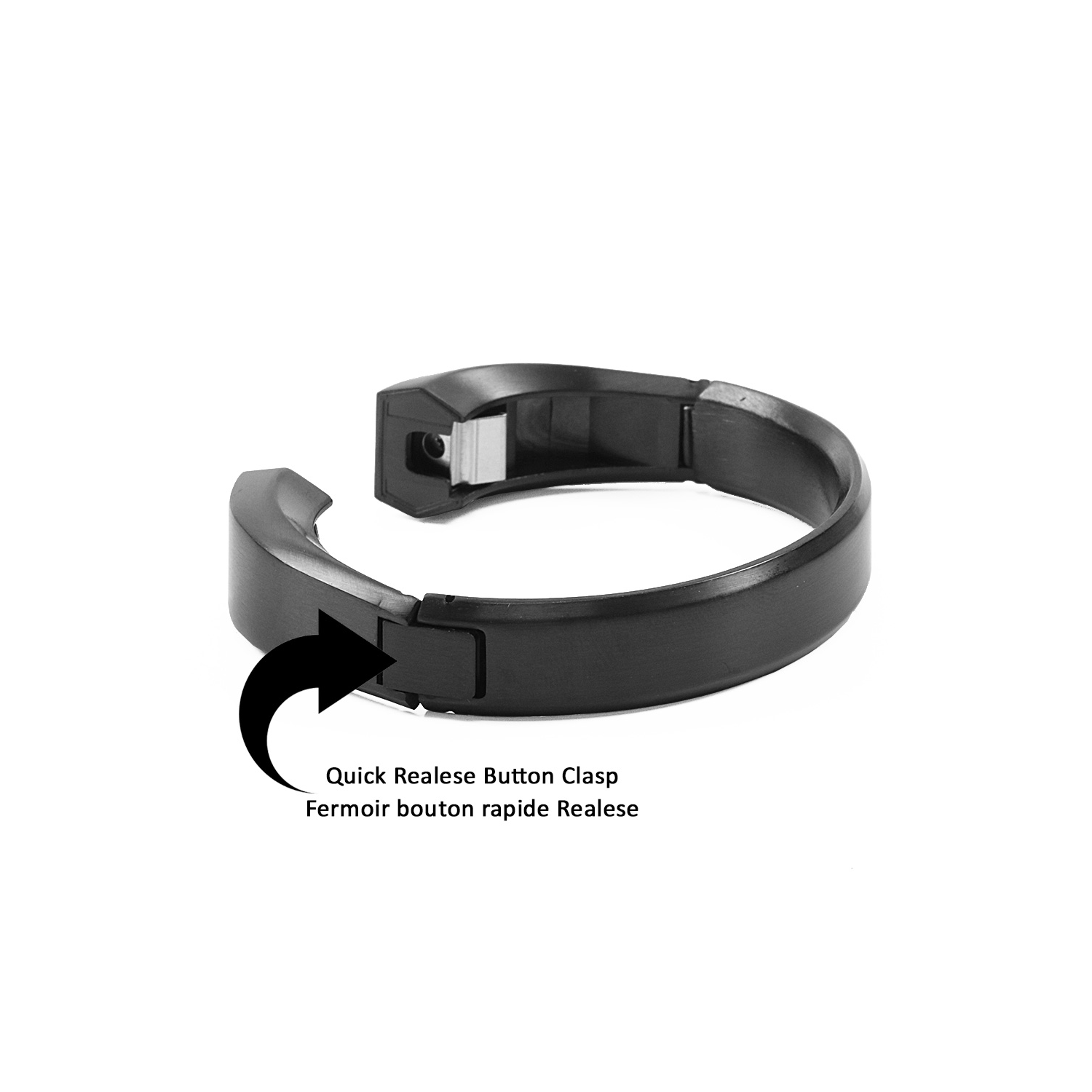 Fitbit Alta 316L Stainless Steel Watch Replacement Band in Black