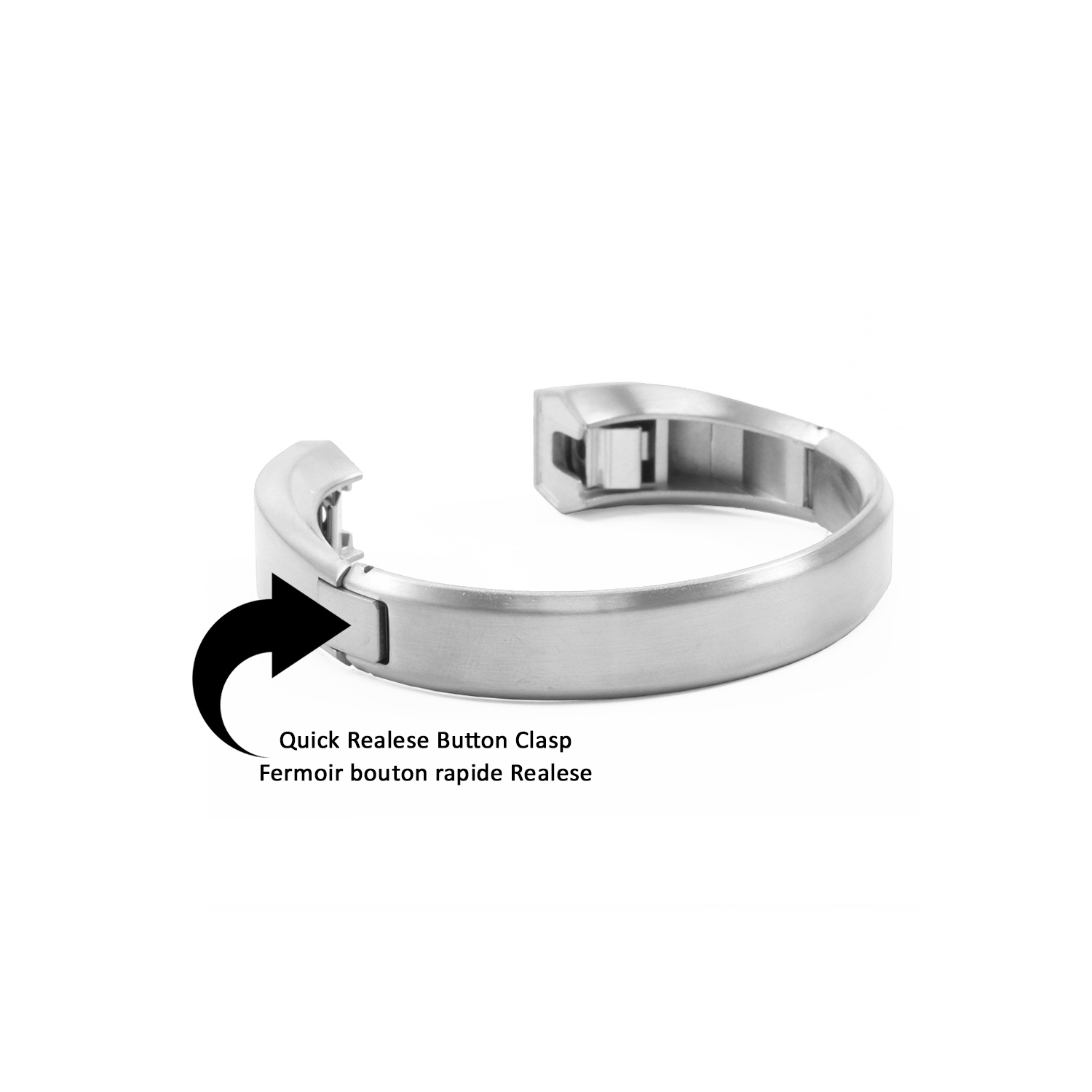 Fitbit Alta 316L Stainless Steel Watch Replacement Band in Silver