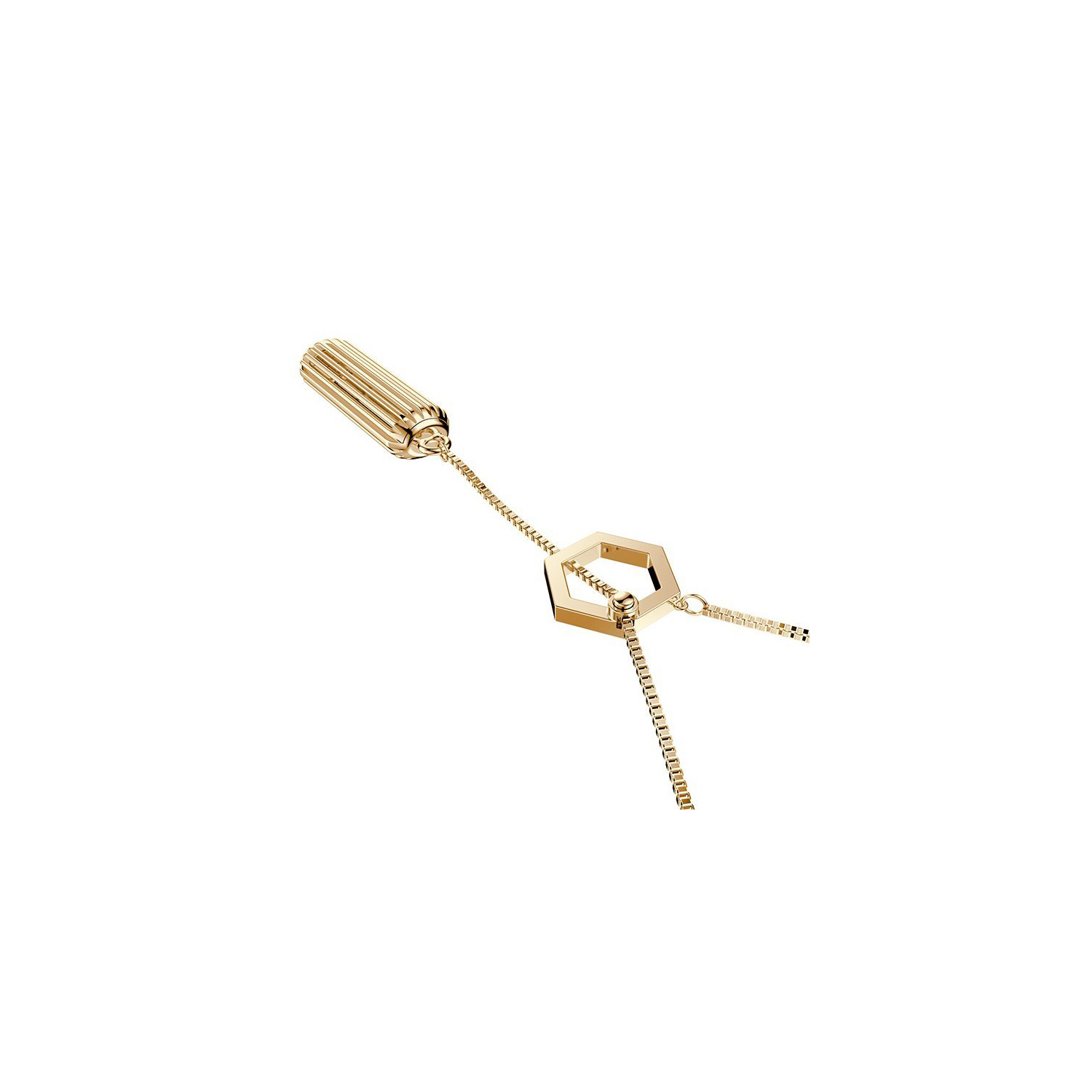 Fitbit Flex 2 Luxurious Stainless Steel Necklace in Yellow Gold