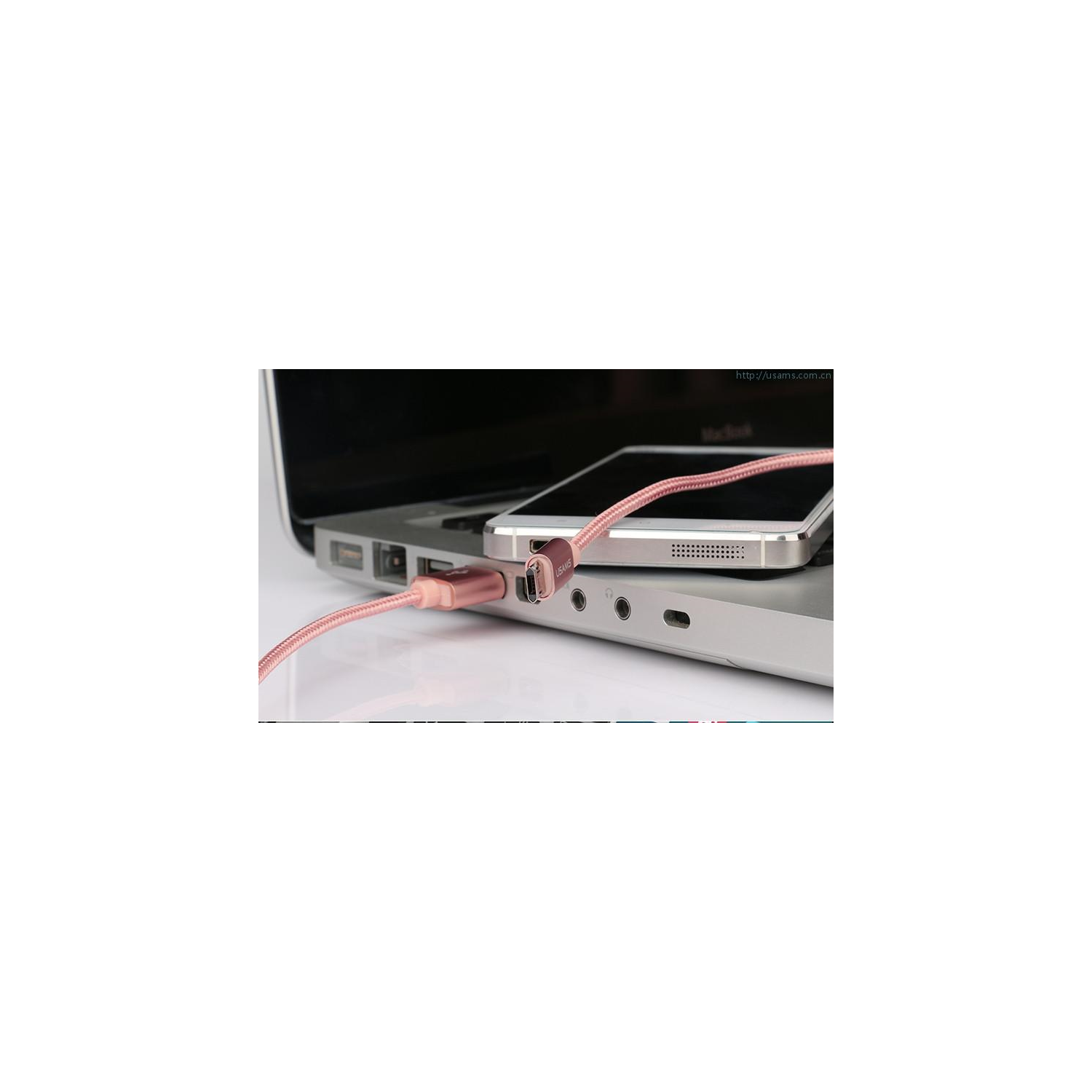 USAMS U-Knit Series Micro Reversible Cable Rose Colour