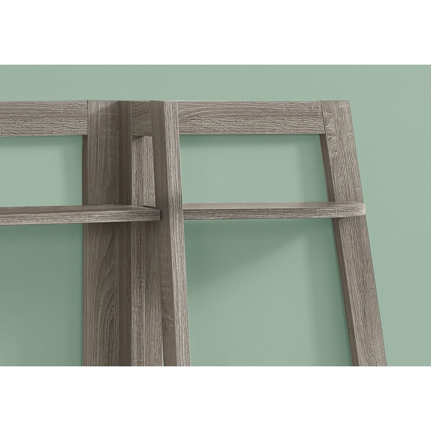 BOOKCASE - 48"H / DARK TAUPE ACCENT ETAGERE