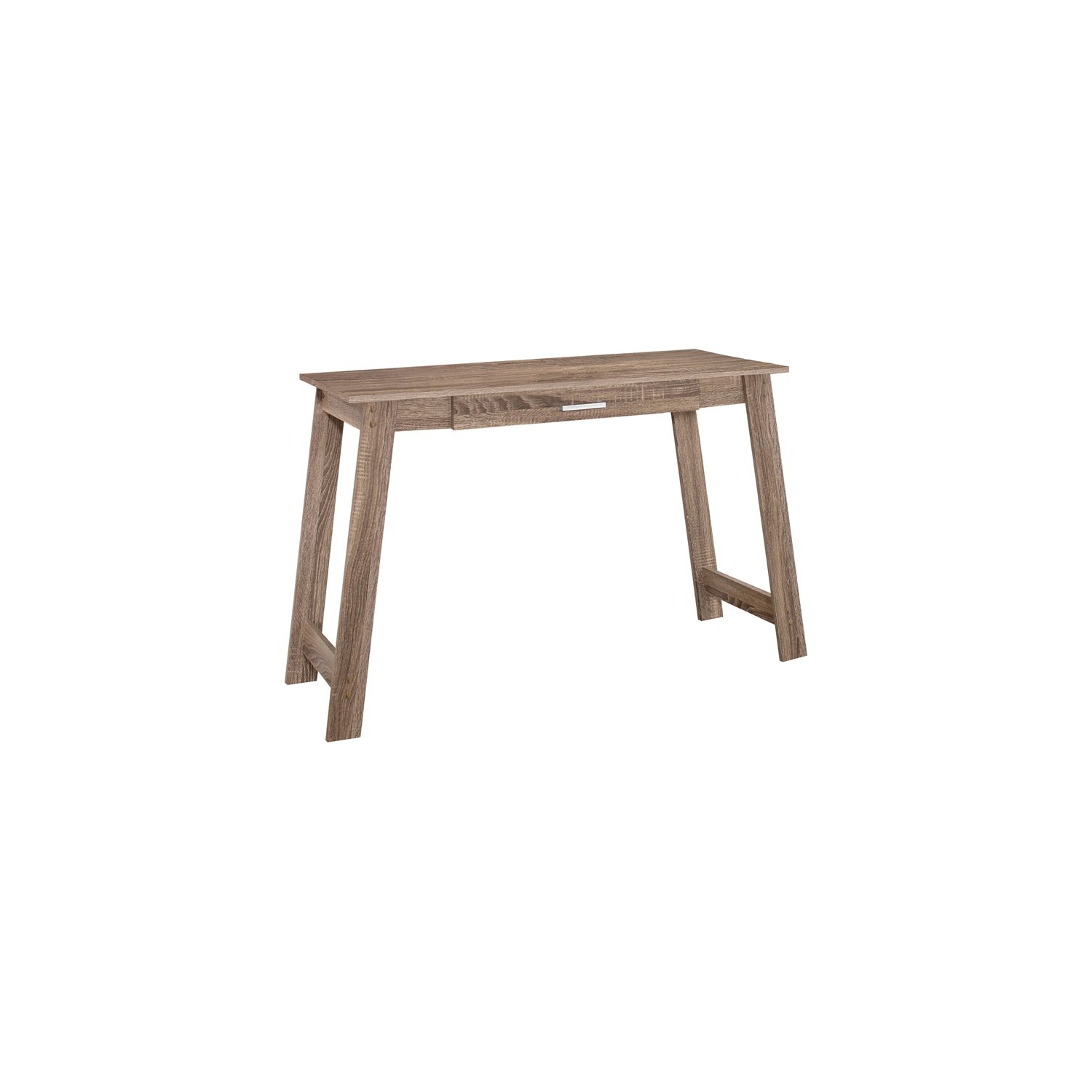 COMPUTER DESK - 42"L / DARK TAUPE WITH A STORAGE DRAWER