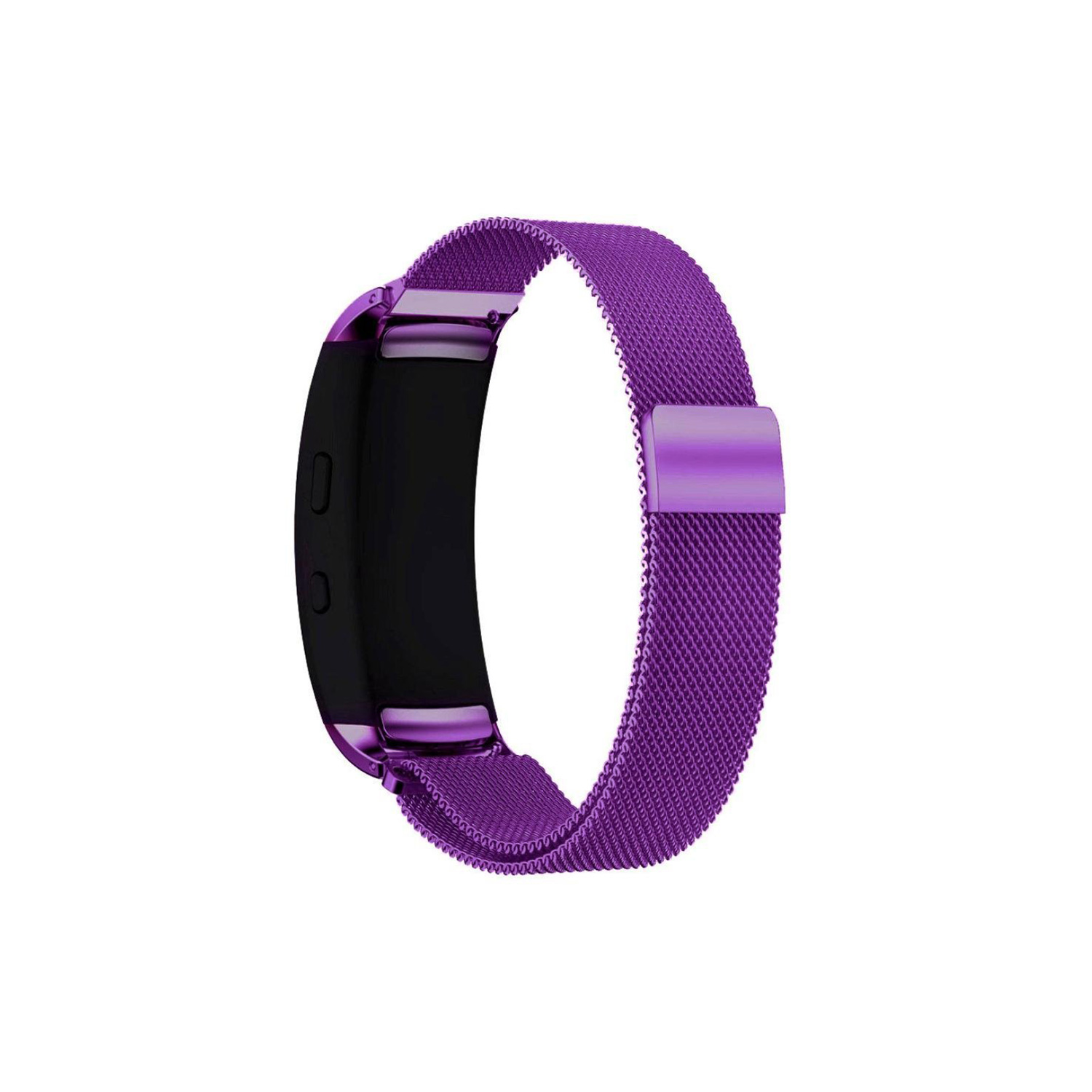 Stainless Steel Milanese Mesh for Samsung Gear Fit2 in Purple