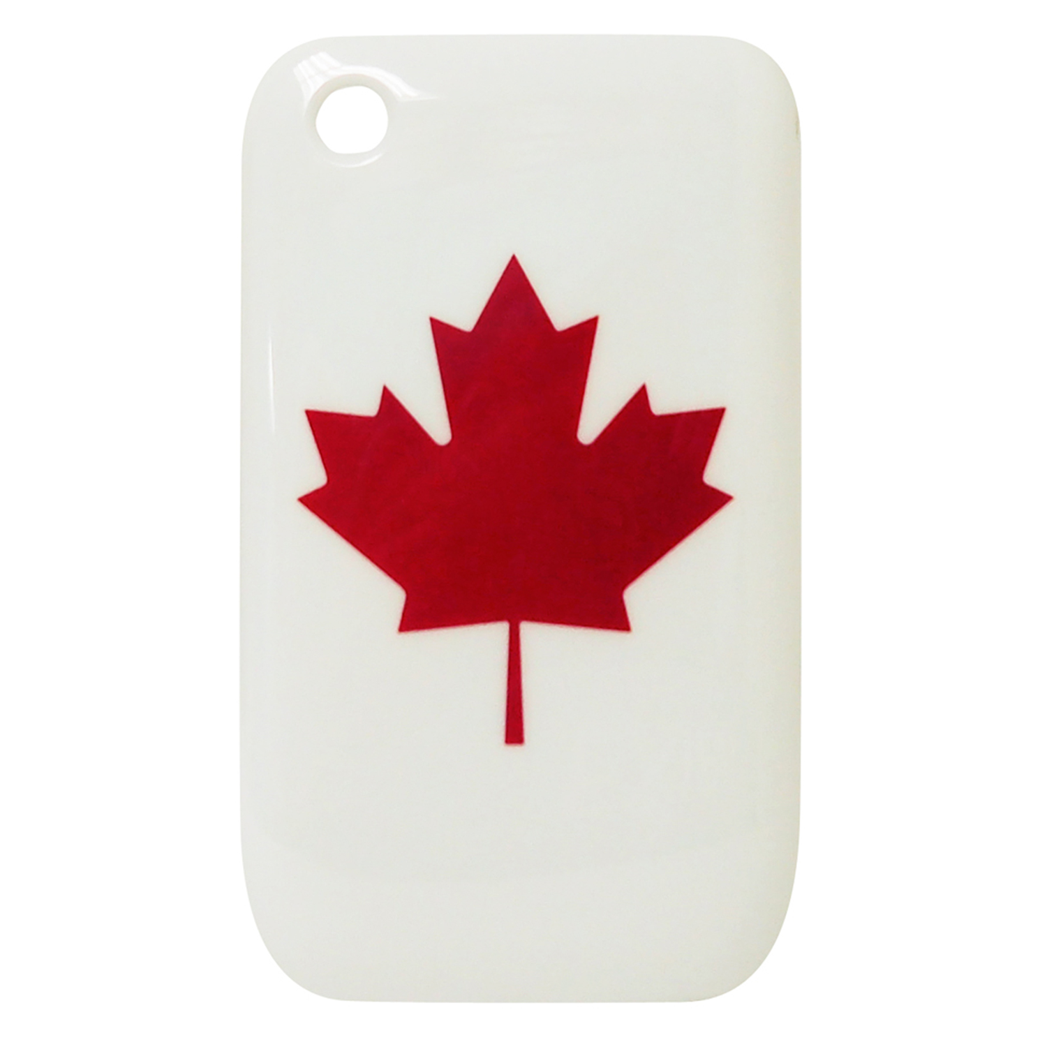 Exian Blackberry Curve 8520/8530/9300 Hard Plastic Case Exian Design Maple Leaf on White