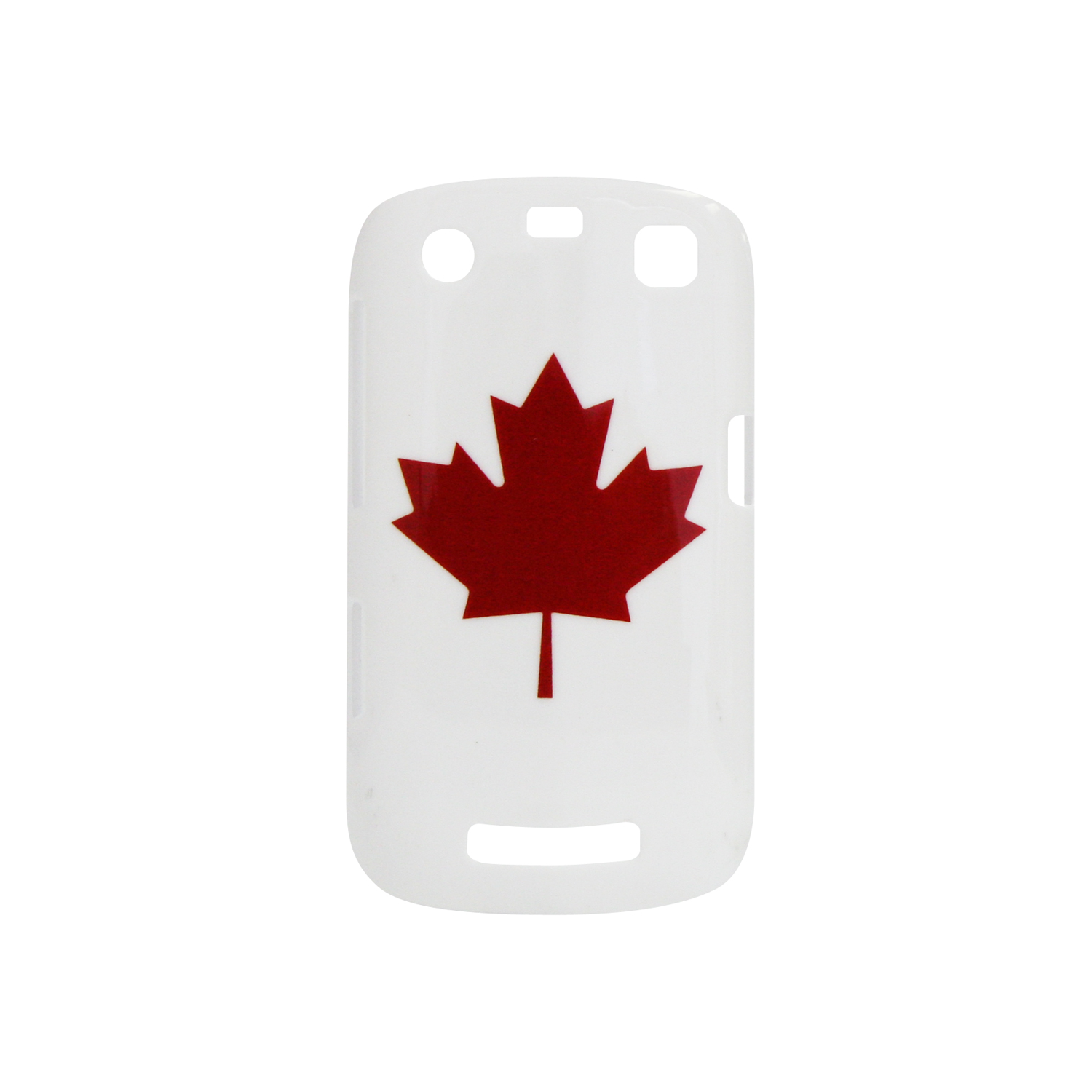 Exian Blackberry Curve 9360 Hard Plastic Case Exian Design Maple Leaf on White