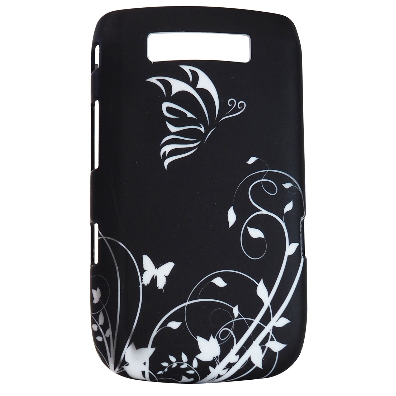 Exian Fitted Hard Shell Case for Blackberry Torch 9800 - Black