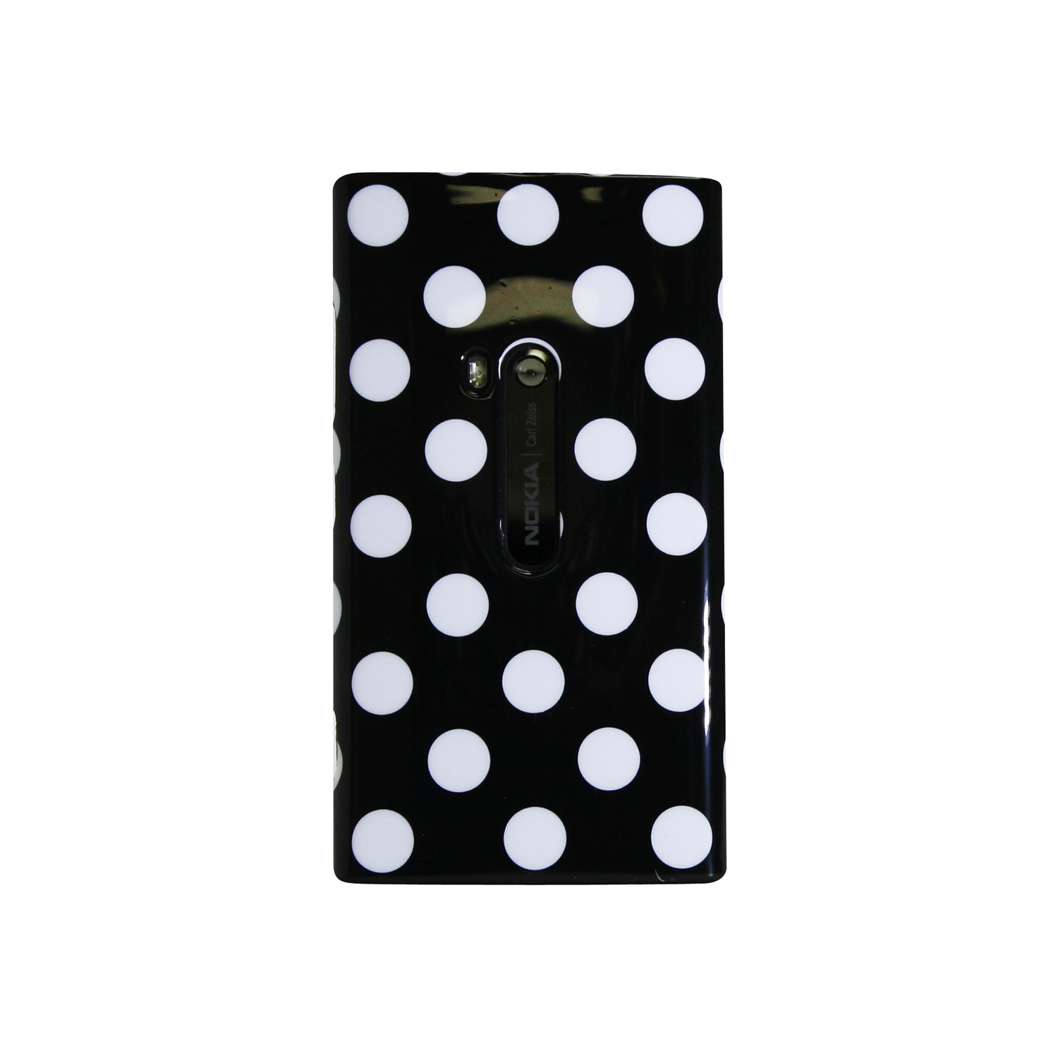 Exian Nokia Lumia 920 TPU Case Polka Dots Black