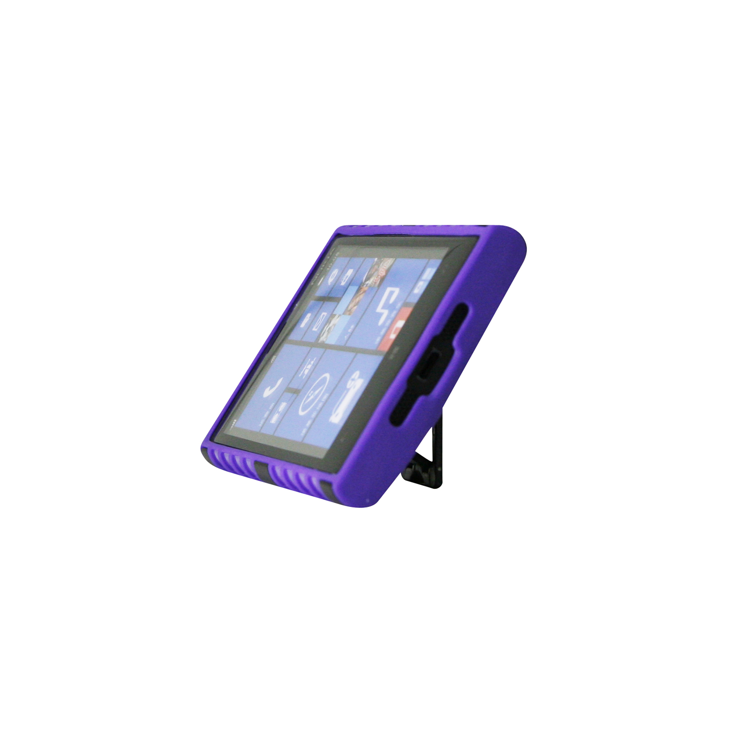 Étui en TPUR/plastique rigide avec support violet pour Lumia 920 de Nokia d’Exian