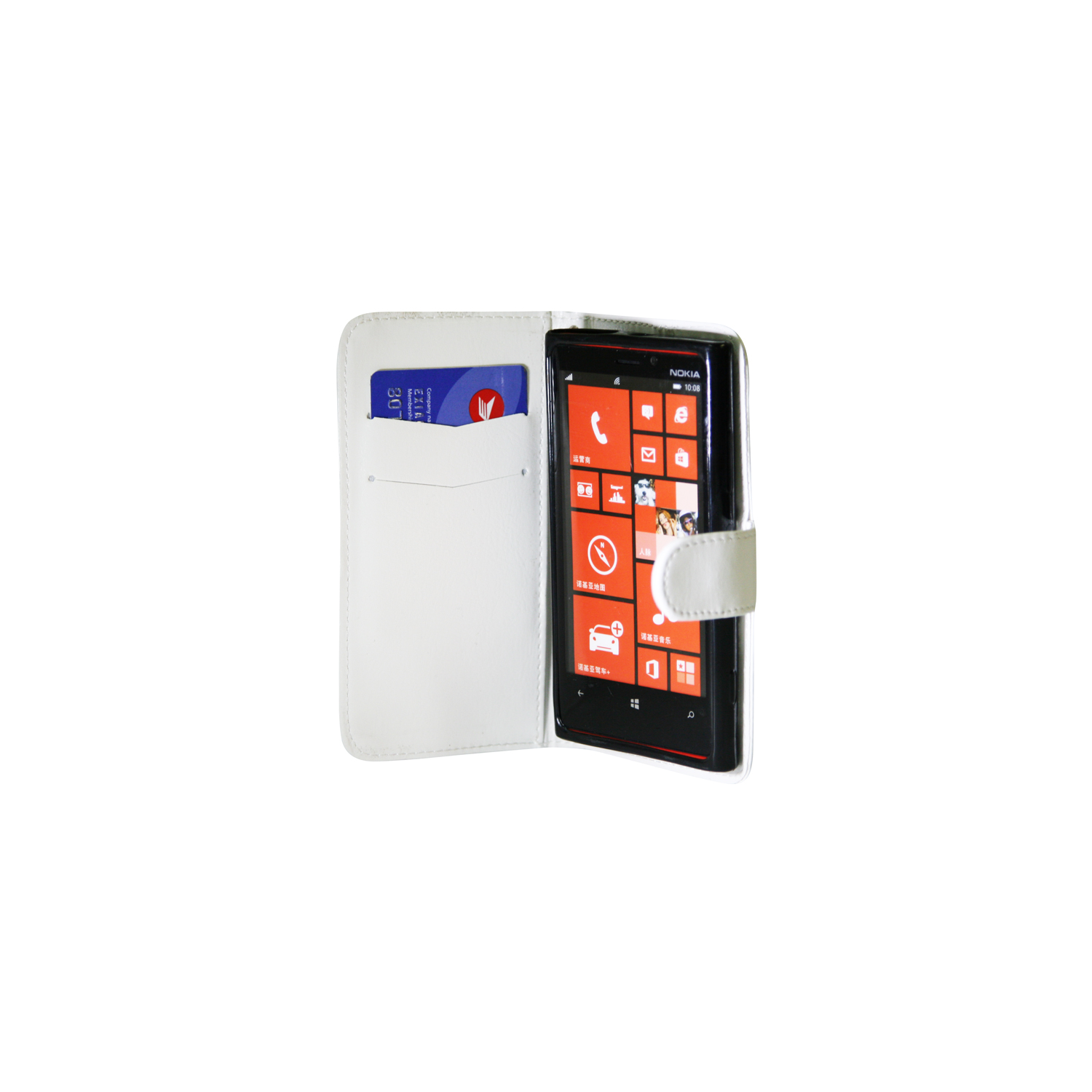 Étui souple ajusté d’Exian pour Lumia 920 de Nokia - Blanc