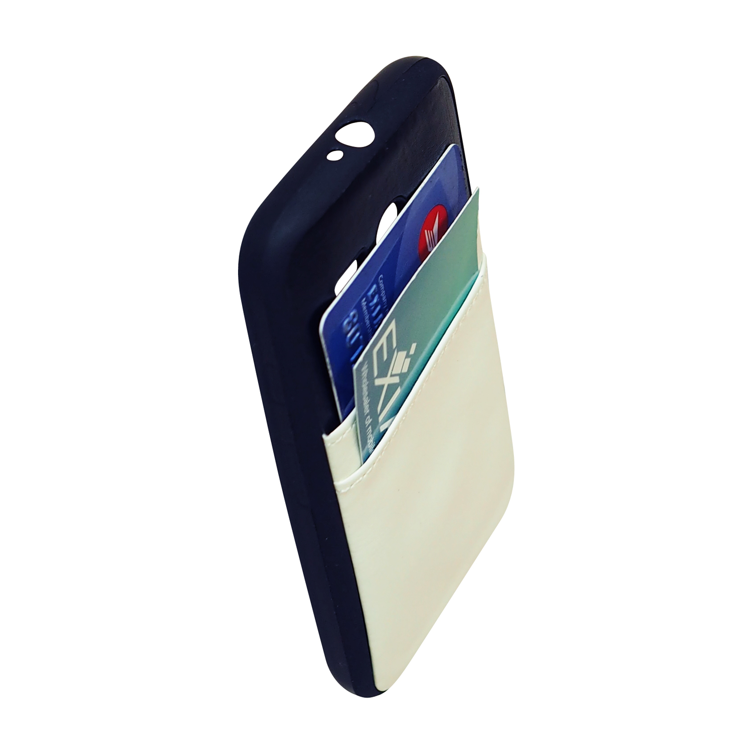 Exian Fitted Soft Shell Case for Motorola G - Black/White