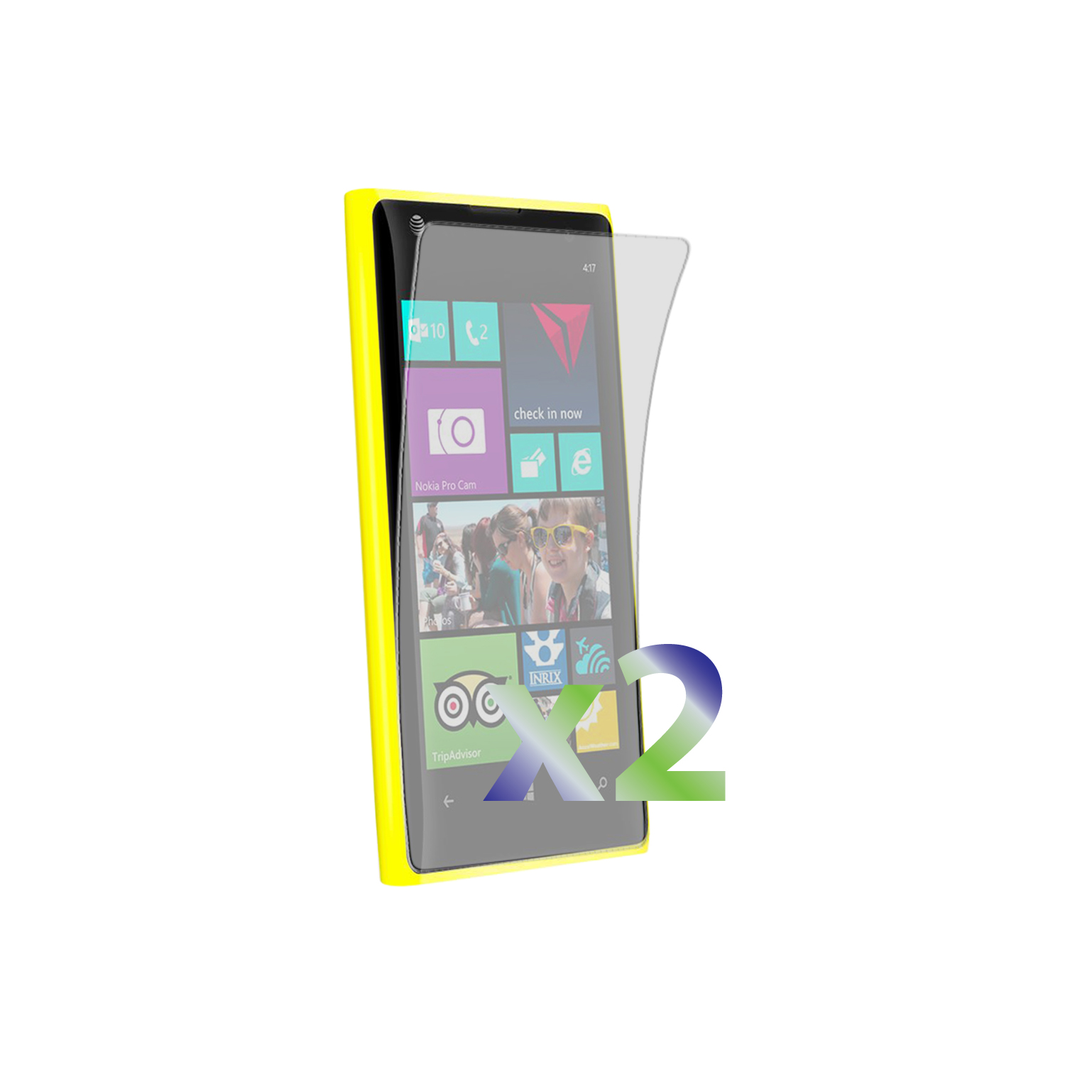 Exian Screen Protector Case for Nokia Lumia 1020 - Clear