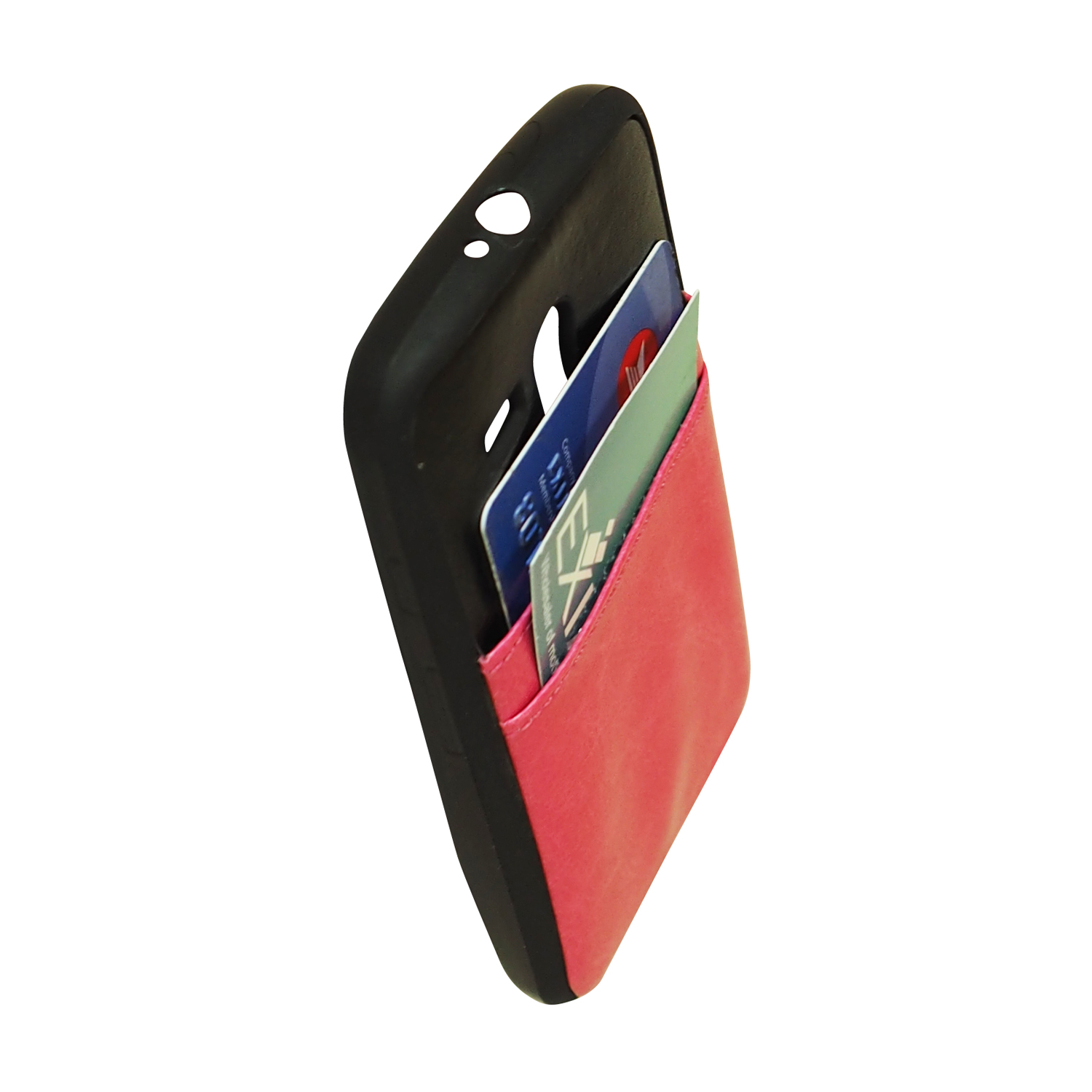 Exian Fitted Soft Shell Case for Motorola G - Black/Pink