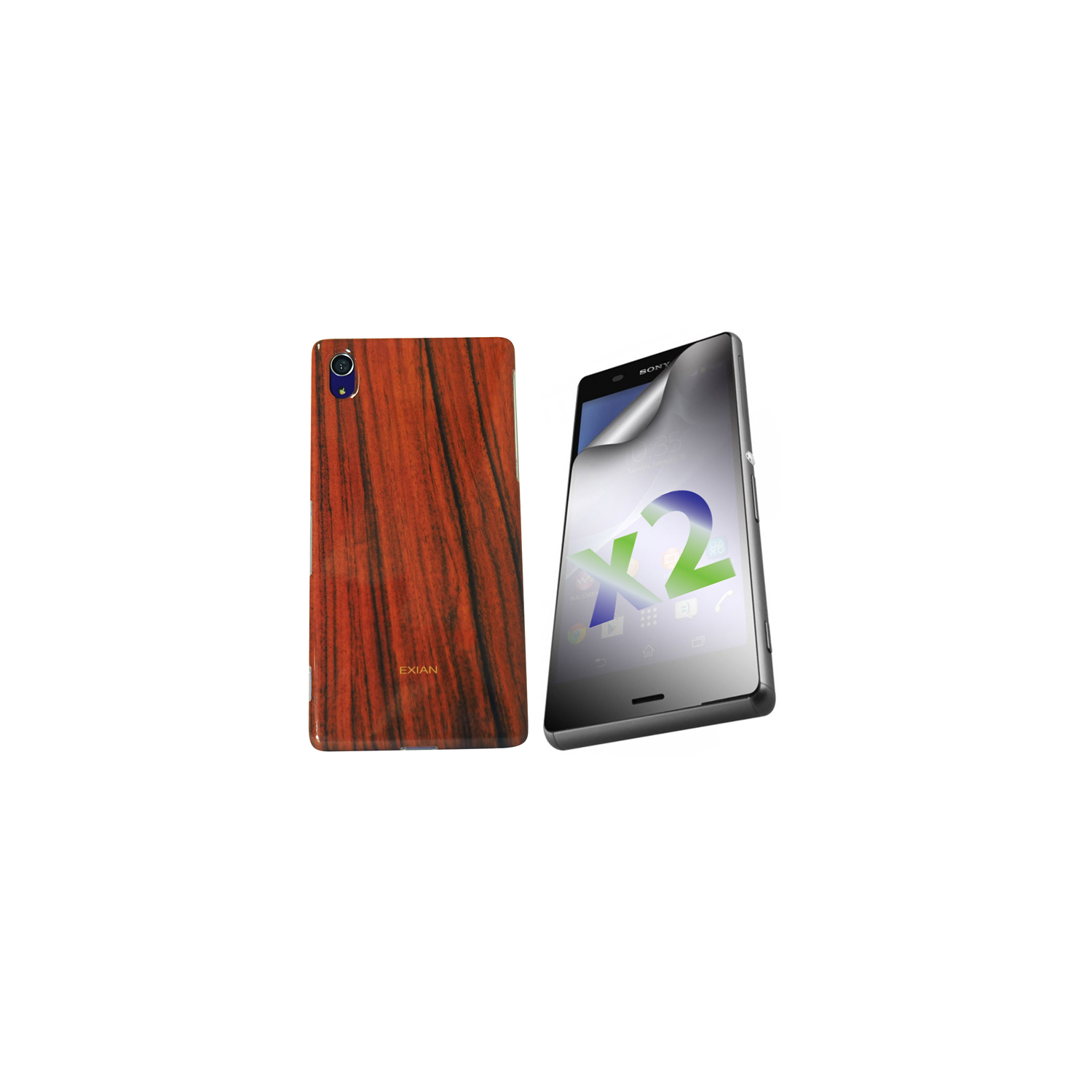 Exian Fitted Soft Shell Case for Sony Xperia Z3 - Brown