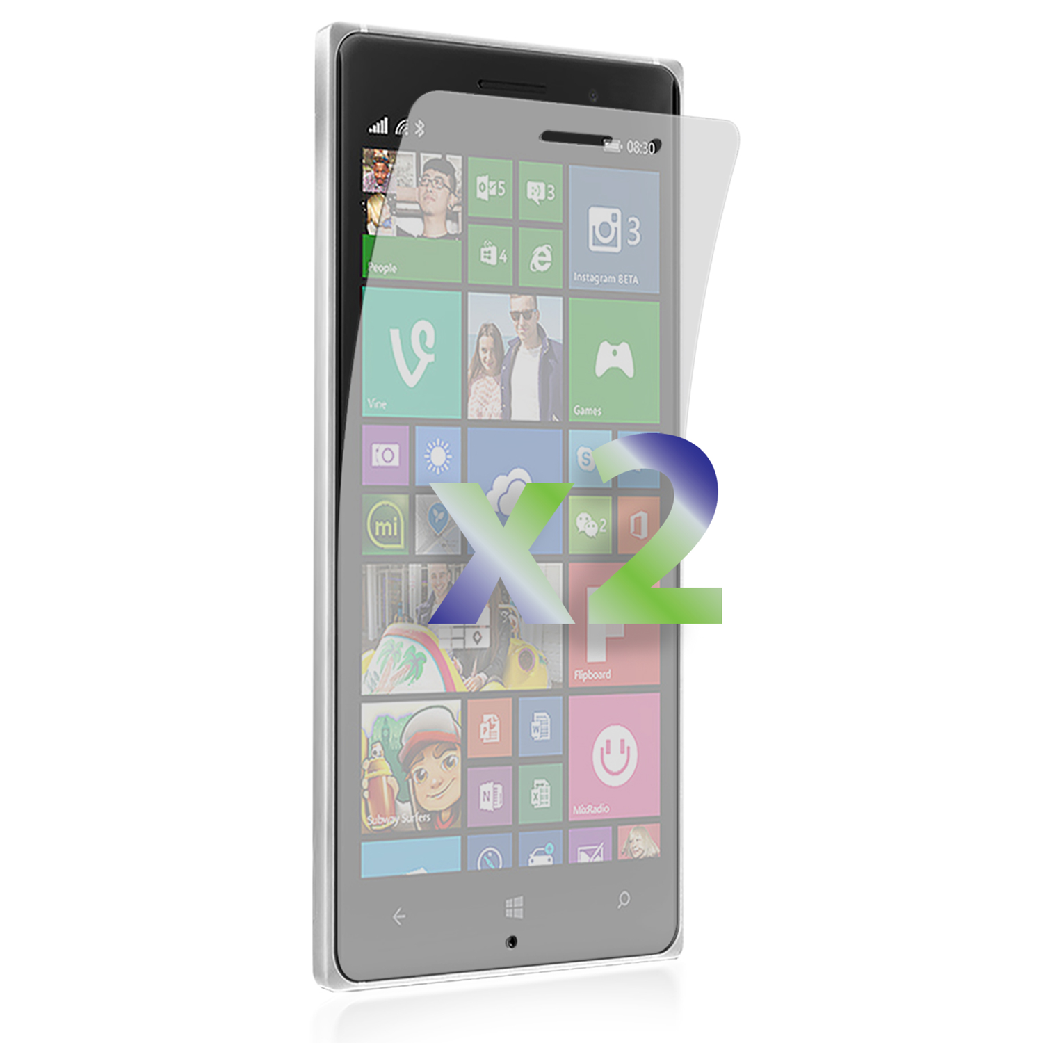 Exian Screen Protector Case for Nokia Lumia 830 - Anti-Glare