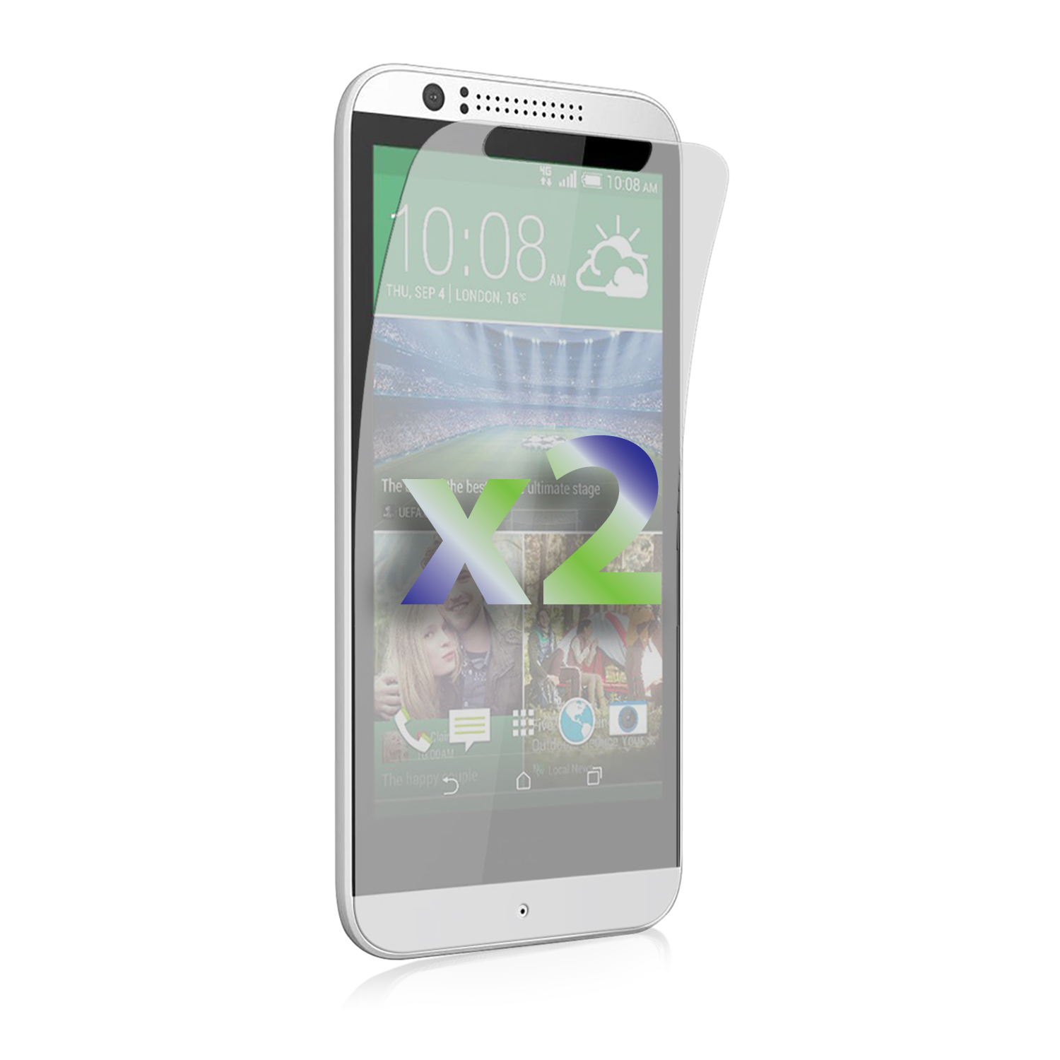 Exian Screen Protector Case for HTC Desire 510 - Anti-Glare