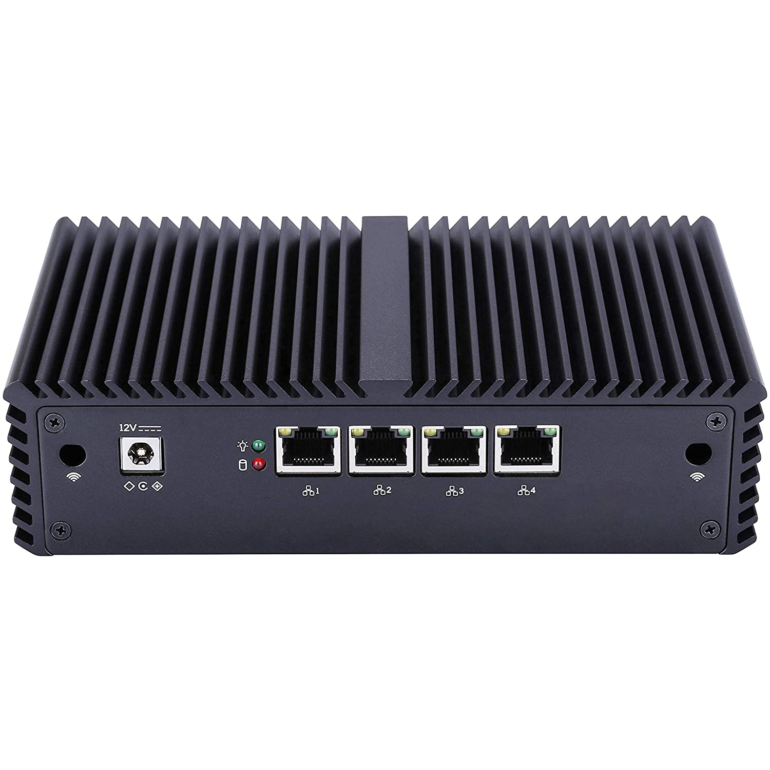 QOTOM Q355G4 Barebone Mini PC for pfSense - Core i5, AES-NI, 4 Intel LAN, Industrial Mini PC Firewall Gateway Router