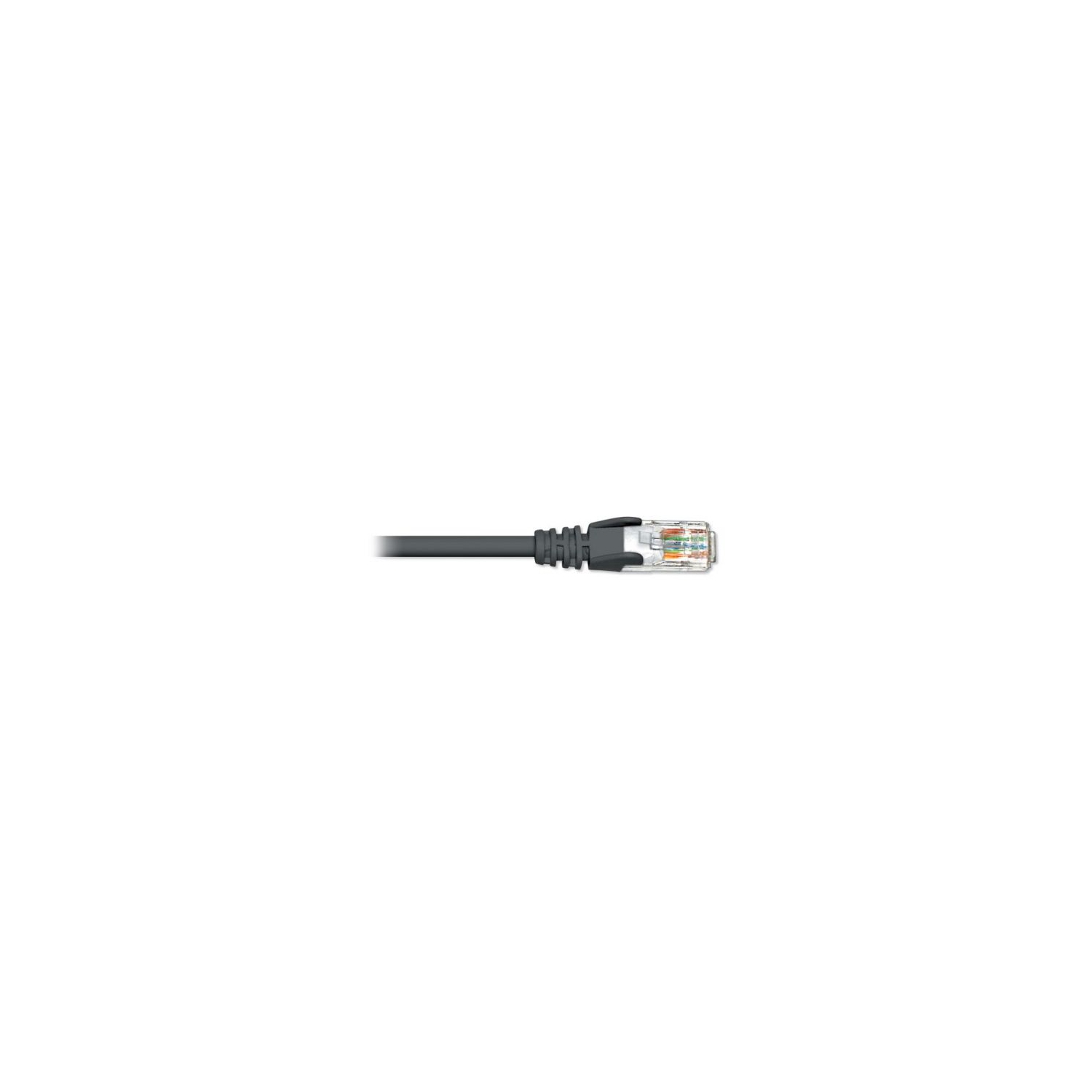 Cat6A Patch Cable, Solid - BK, 14ft
