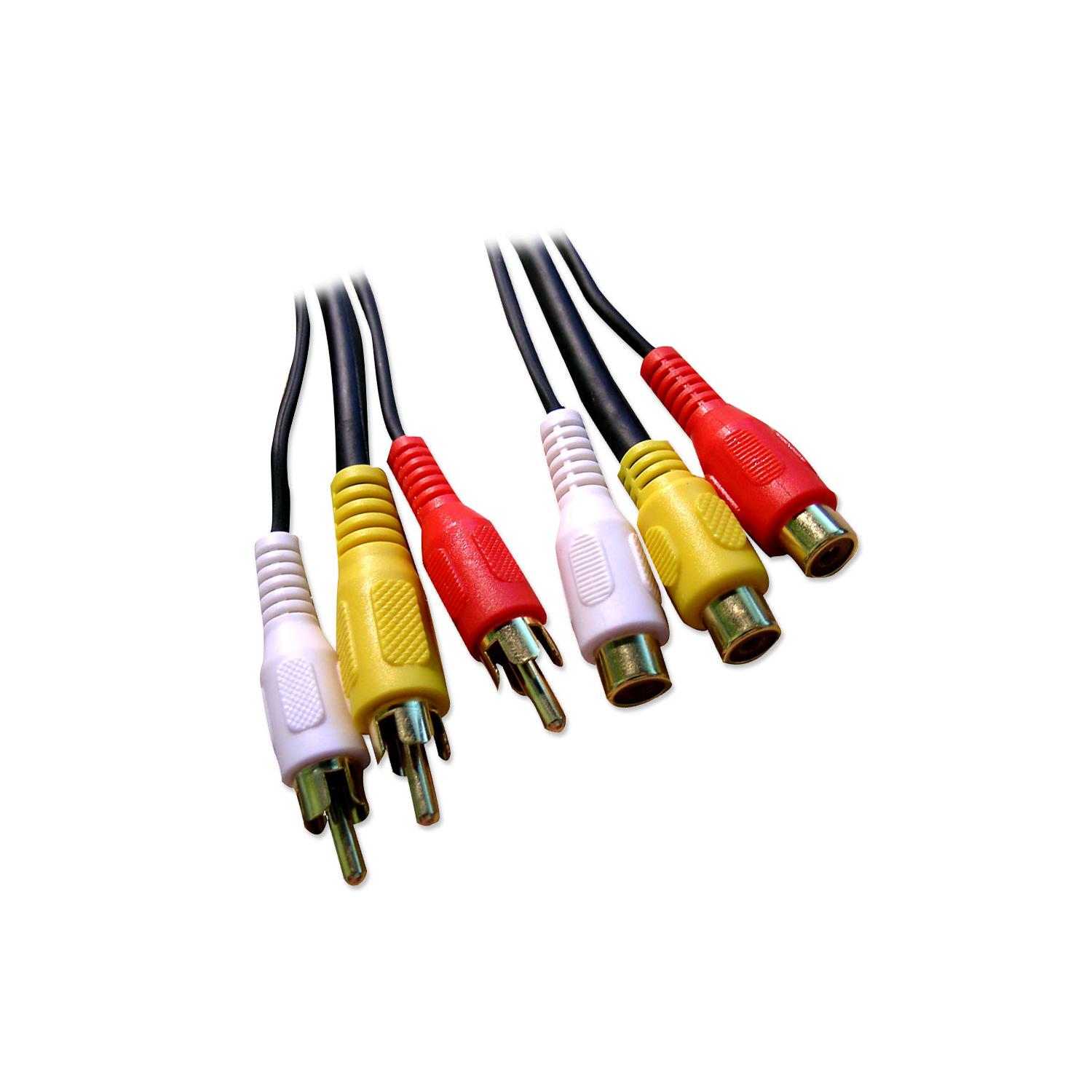 Composite Audio / Video Cable M/F - 10ft
