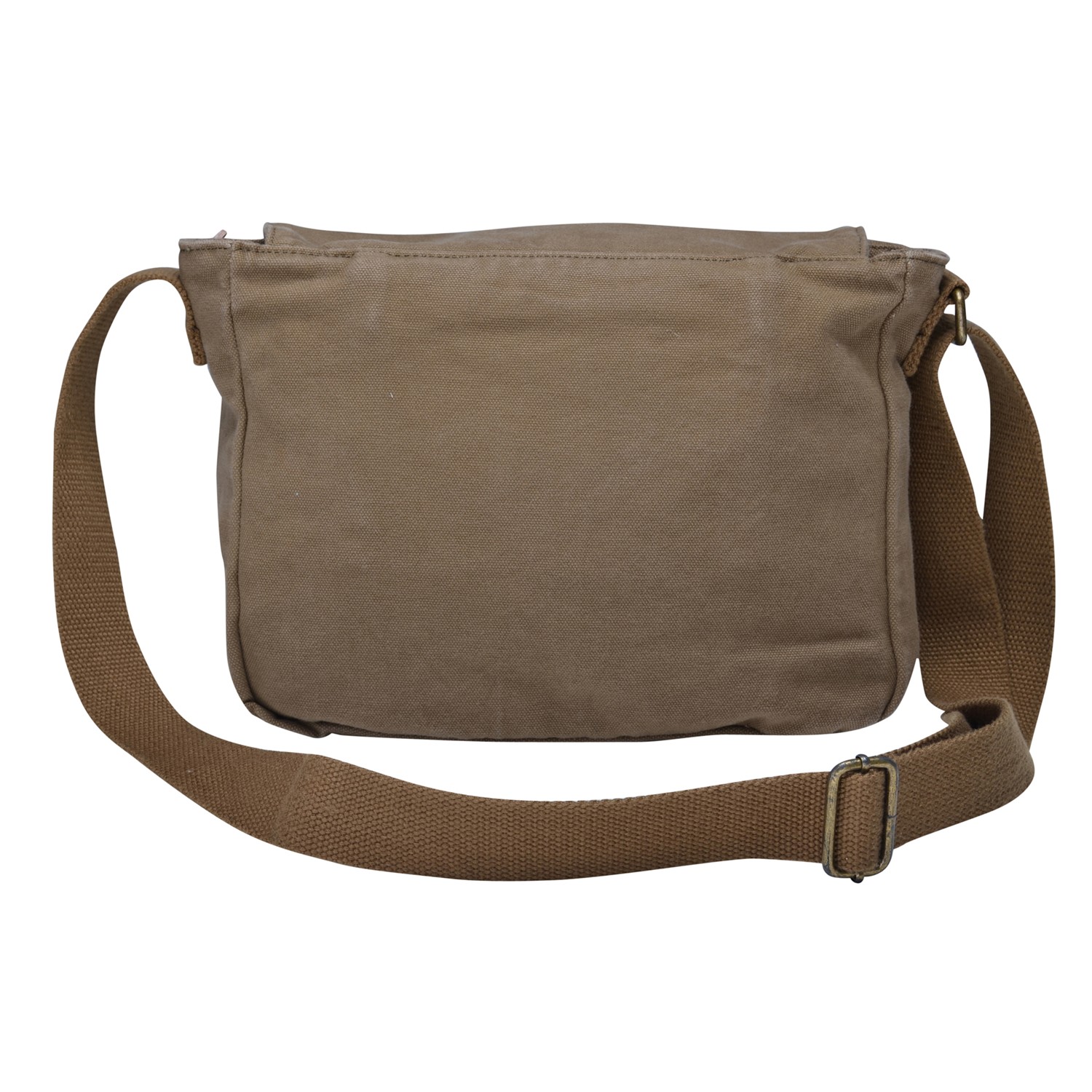 Sac messager en toile de Gotium - Sac à bandoulière rétro de style militaire, vert militaire