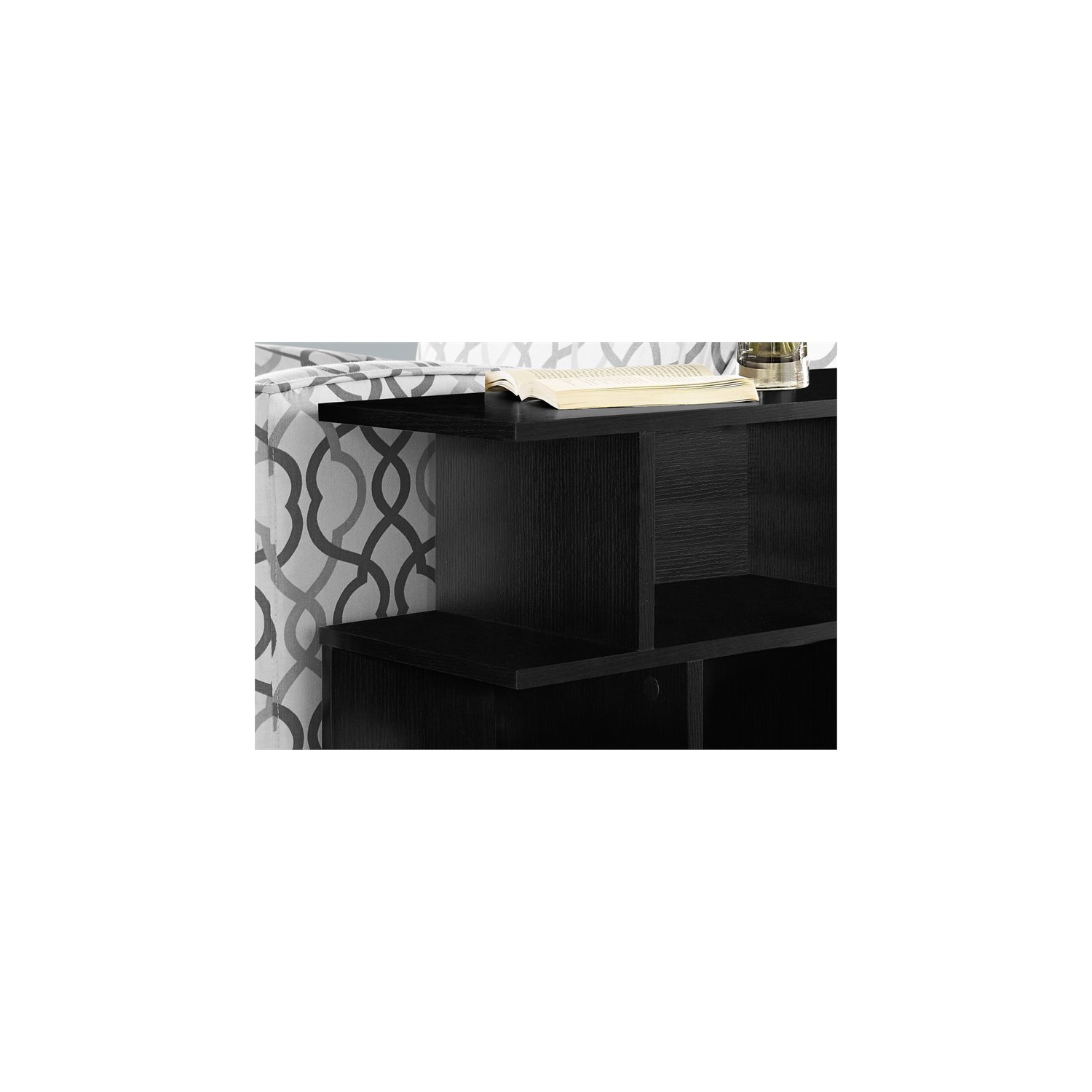 Table de chevet d'appoint Table de chevet Lampe de salon Chambre à coucher stratifié noir