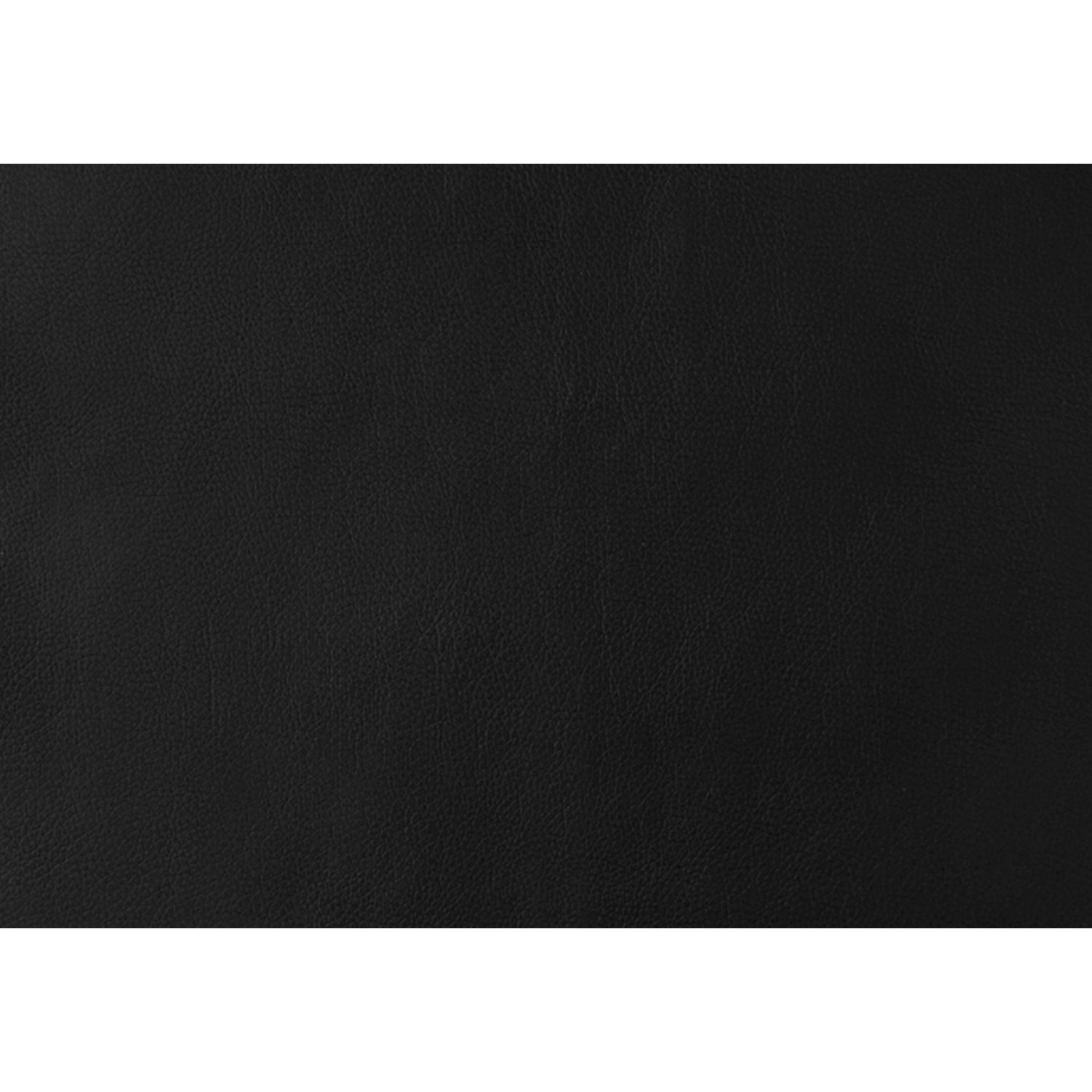 DINING CHAIR - 2PCS / 37"H / BLACK LEATHER-LOOK / CHROME