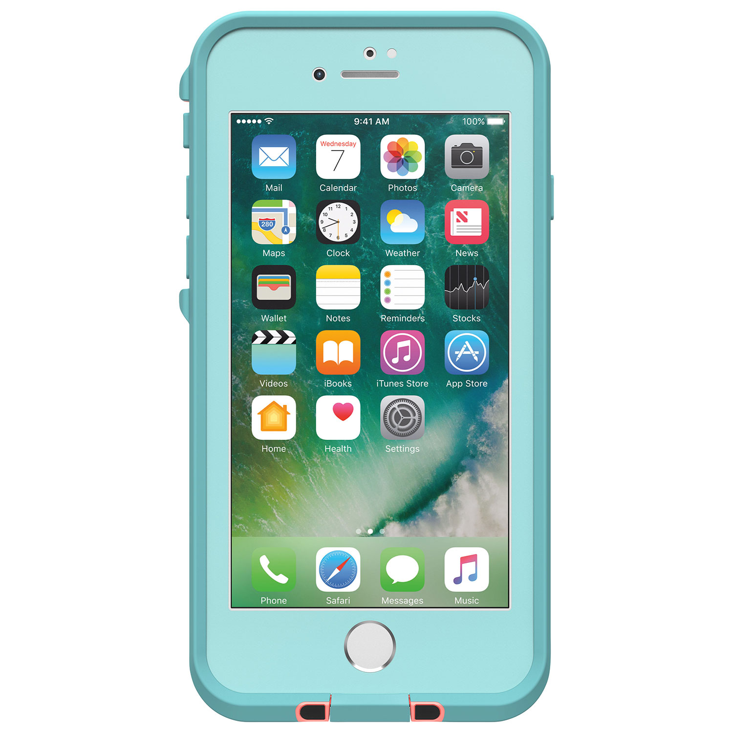 Étui rigide ajusté FRĒ de LifeProof pour iPhone SE/8/7 - Bleu pâle